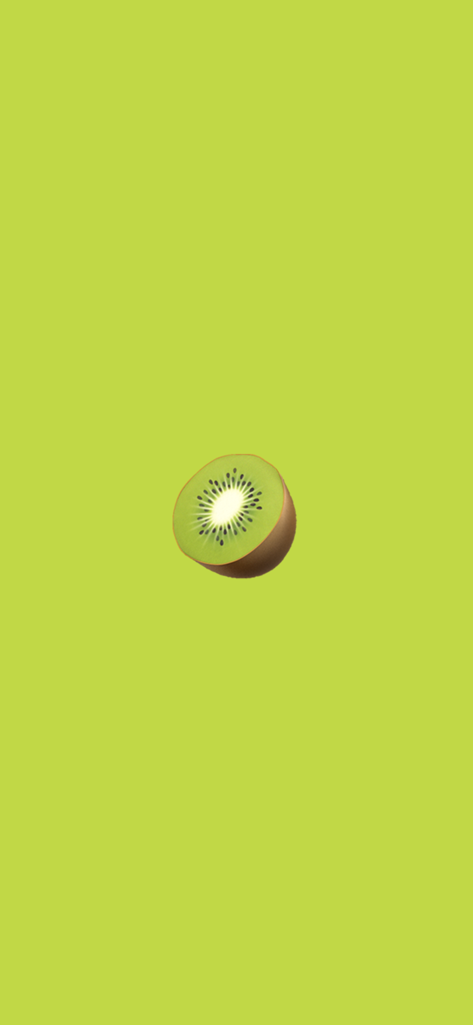 Minimalist Emoji Wallpaper with Banana, Kiwi Fruit & Peach