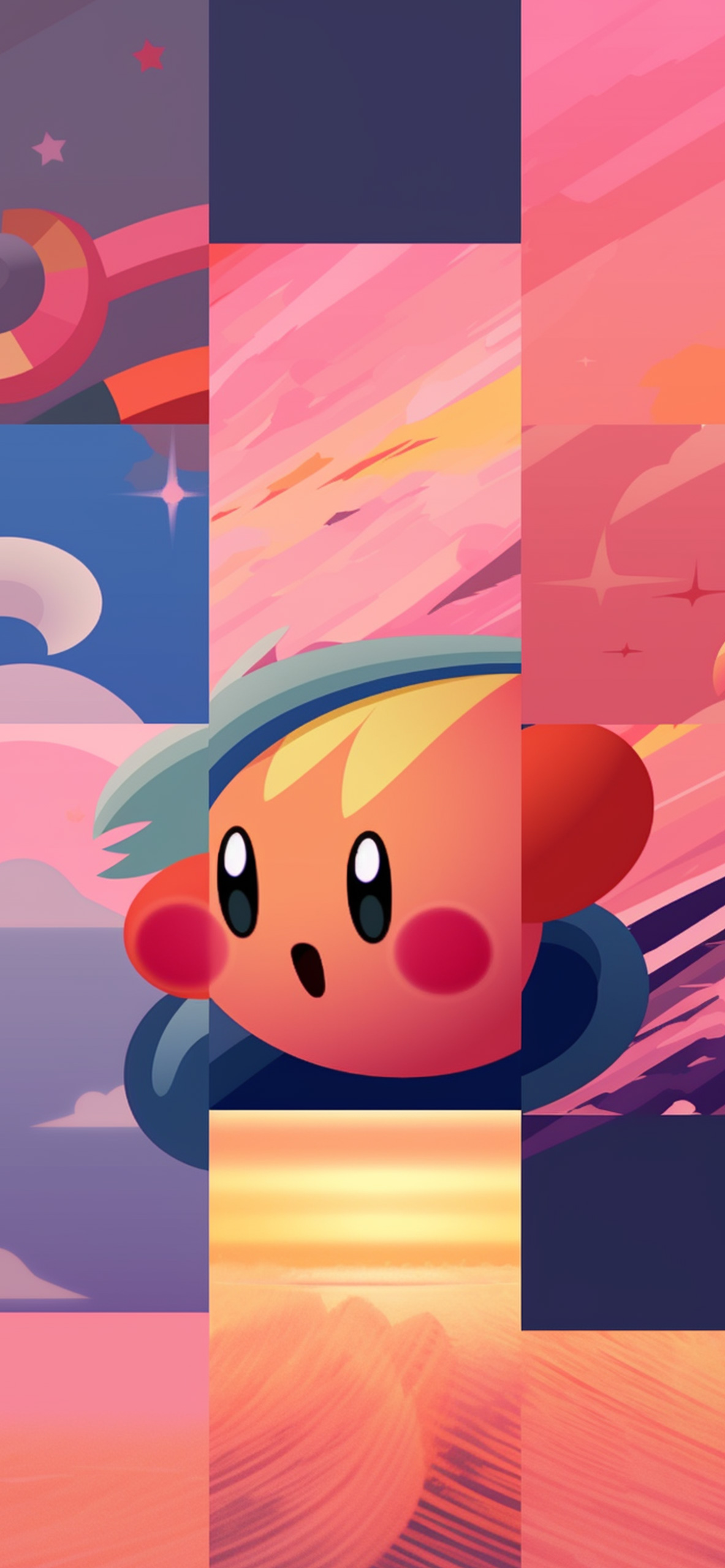 Kirby Abstract Wallpaper Kirby