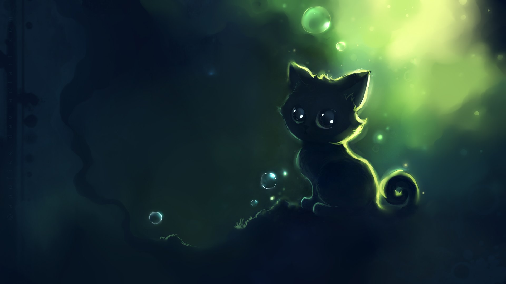 background cat anime