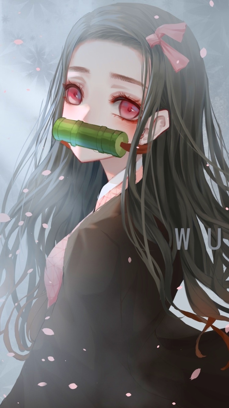 Wallpaper / Anime Demon Slayer: Kimetsu no Yaiba Phone Wallpaper, Nezuko Kamado, 750x1334 free download