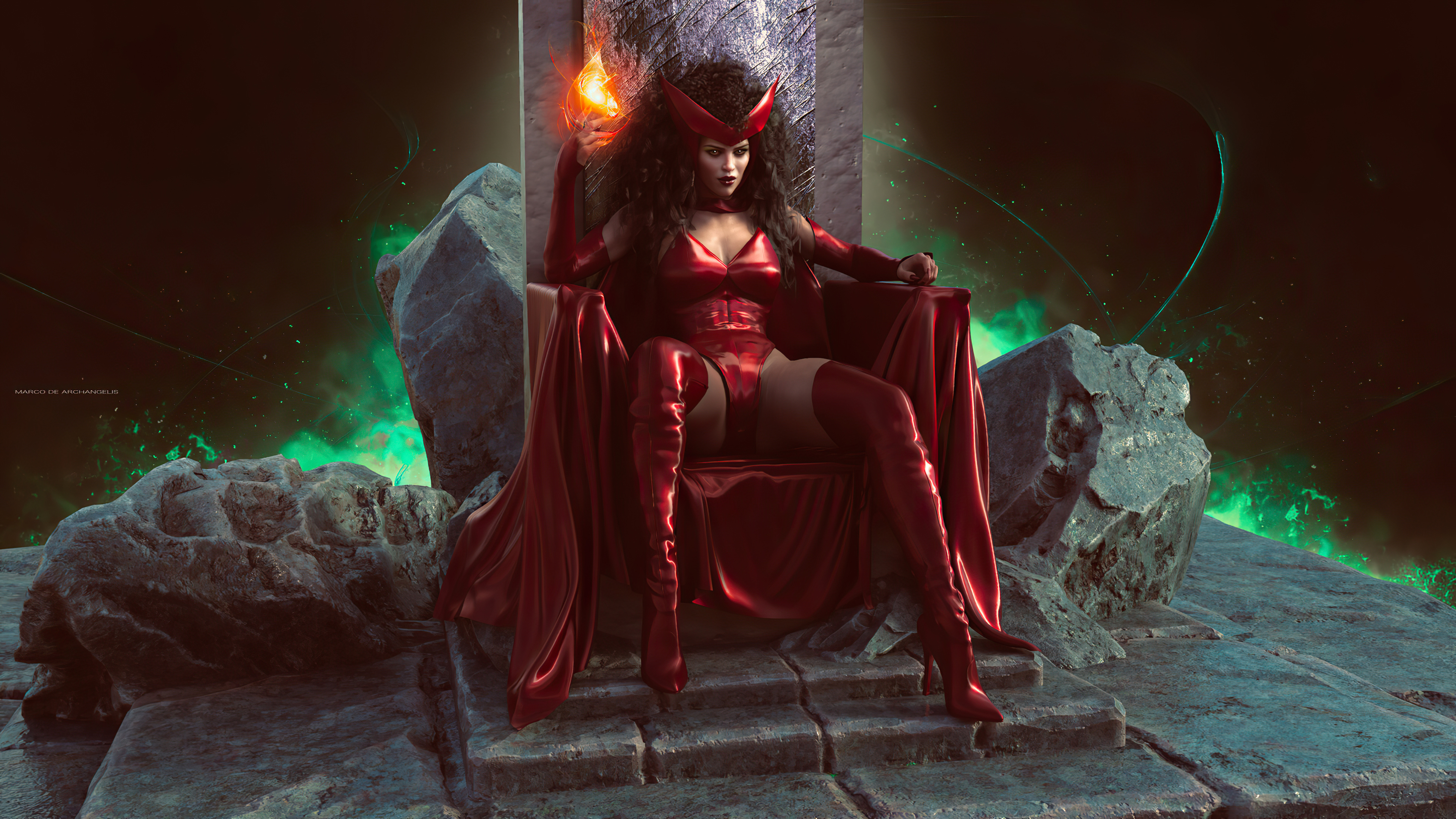 Scarlet Witch, superhero, cosplay