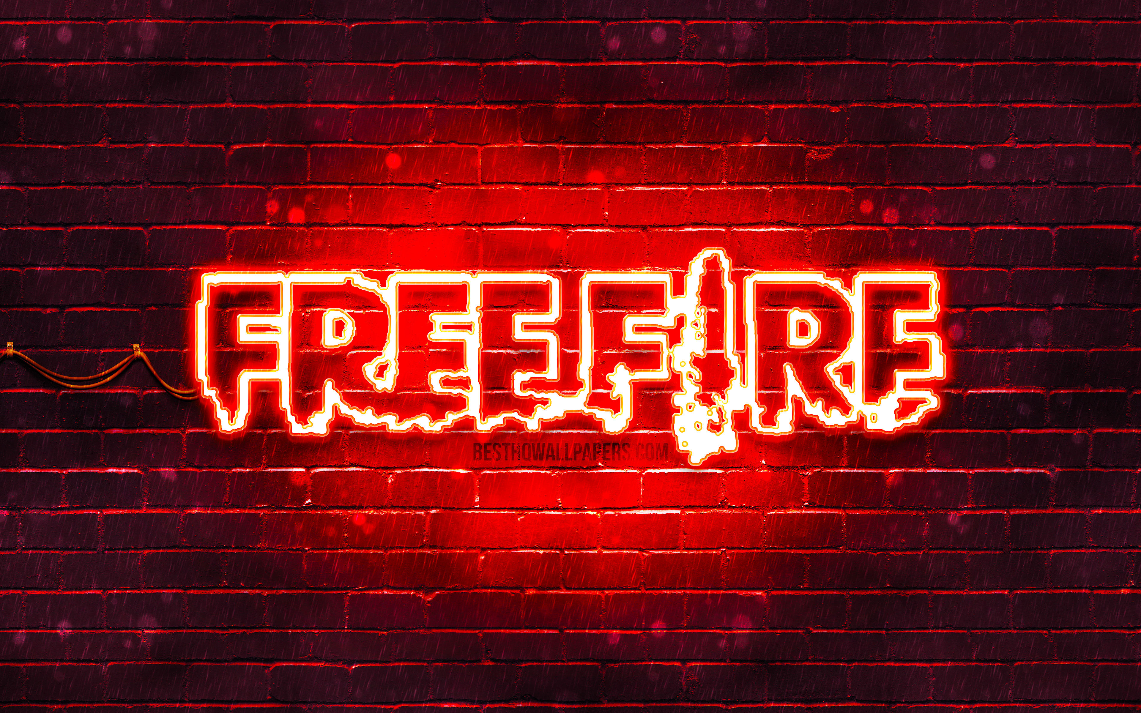 Download wallpaper Garena Free Fire red logo, 4k, red brickwall, Free Fire logo, 2020 games, Free Fire, Garena Free Fire logo, Free Fire Battlegrounds, Garena Free Fire for desktop with resolution 3840x2400