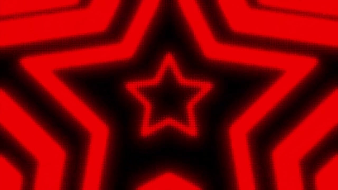 Black and Red Y2k Neon LED Lights Star Background.. 1 Hour Looped HD