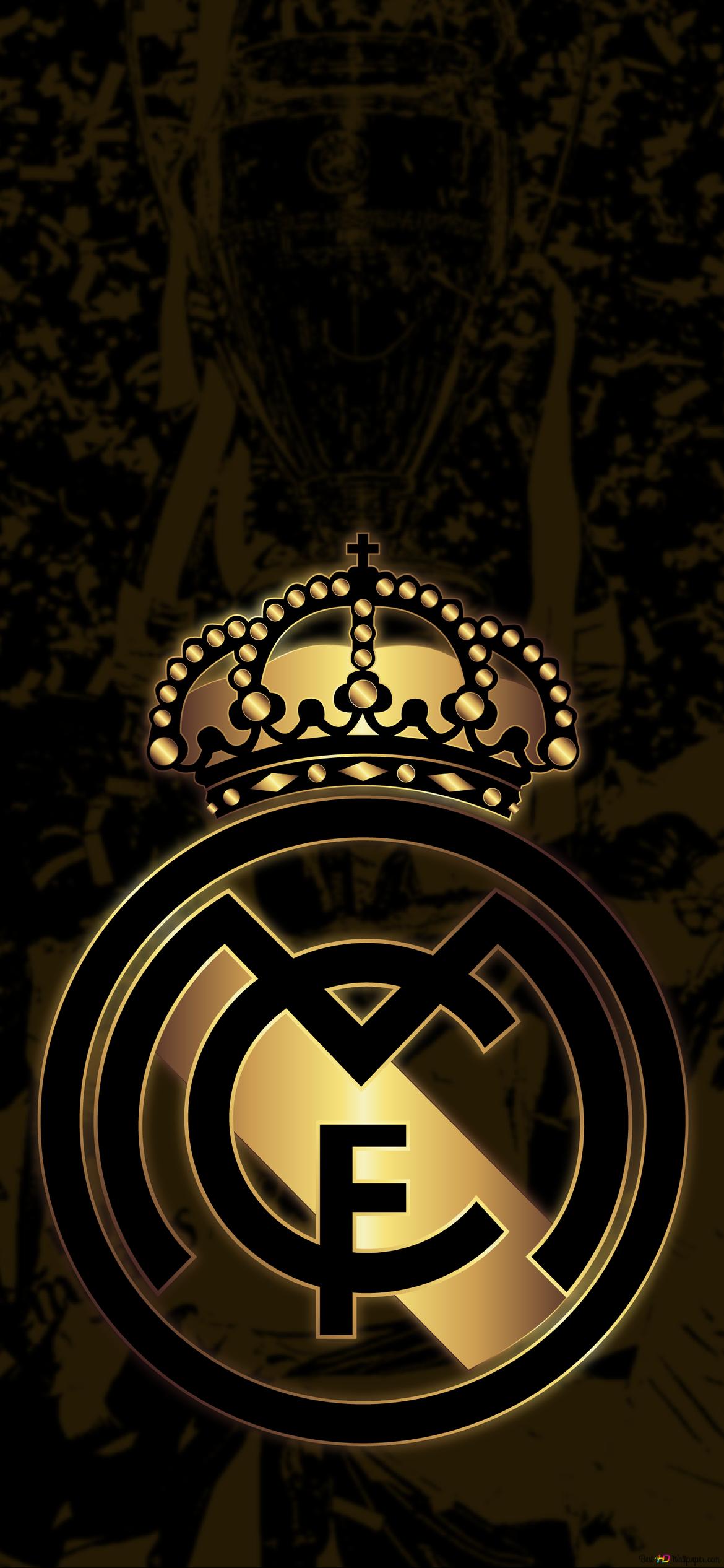 Real Madrid football club team logo design 2K wallpaper download