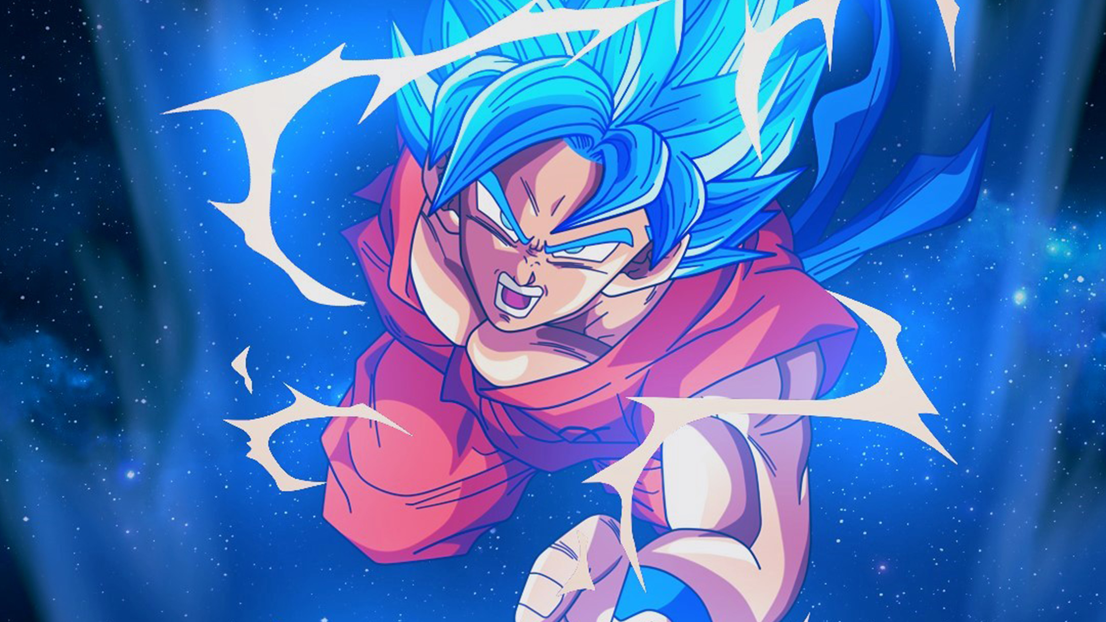 wallpaper for desktop, laptop. dragonball goku blue art illustration anime