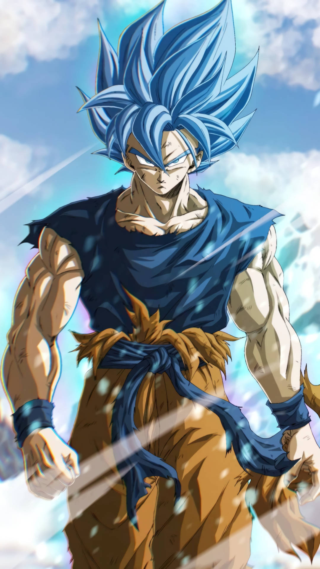 Dragon Ball Super Goku Blue SSJ God Background 12inx18in Poster Free  Shipping