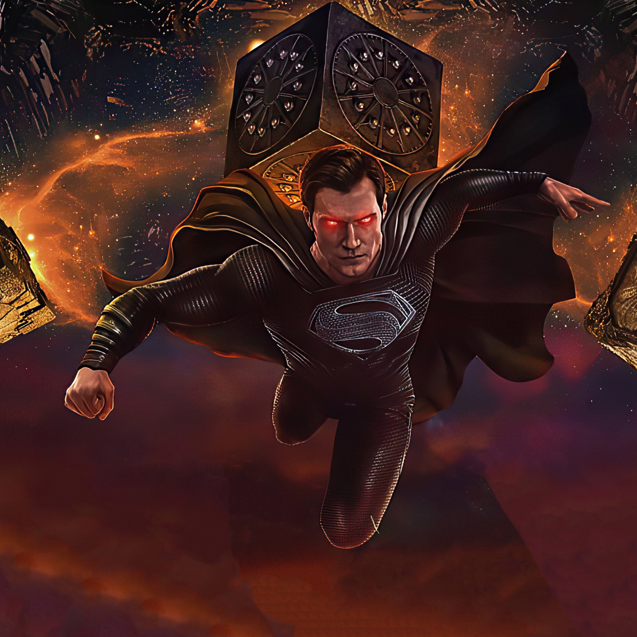 Wallpaper 4k Black Superman Justice League 2020 Wallpaper