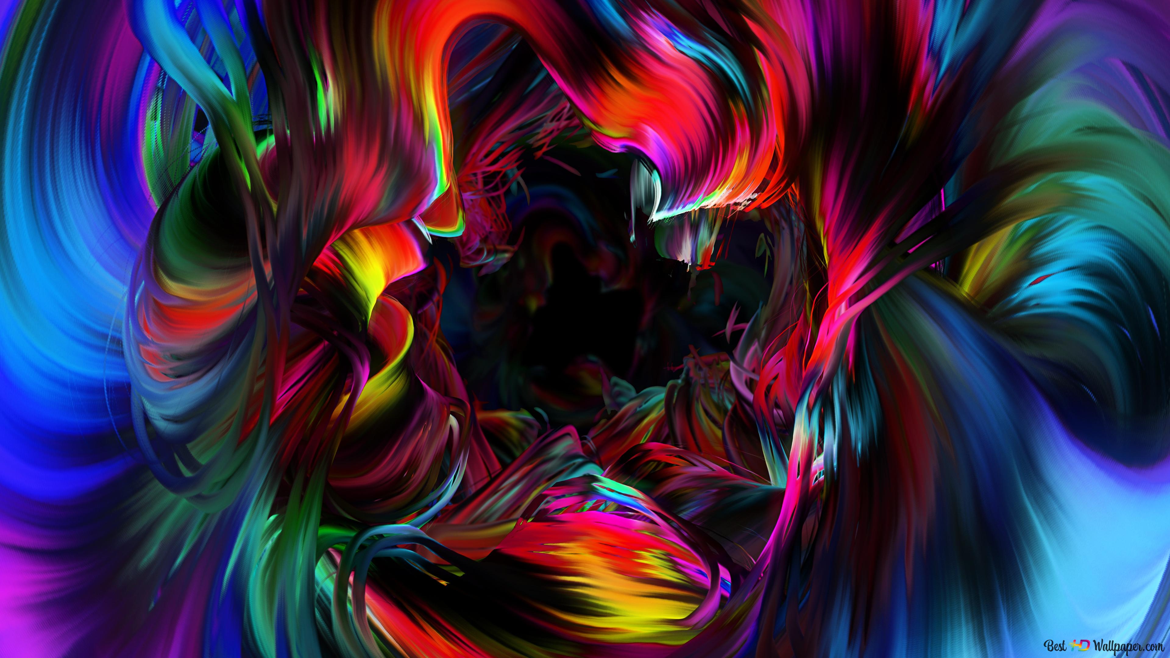 Vibrant abstract art 4K wallpaper download