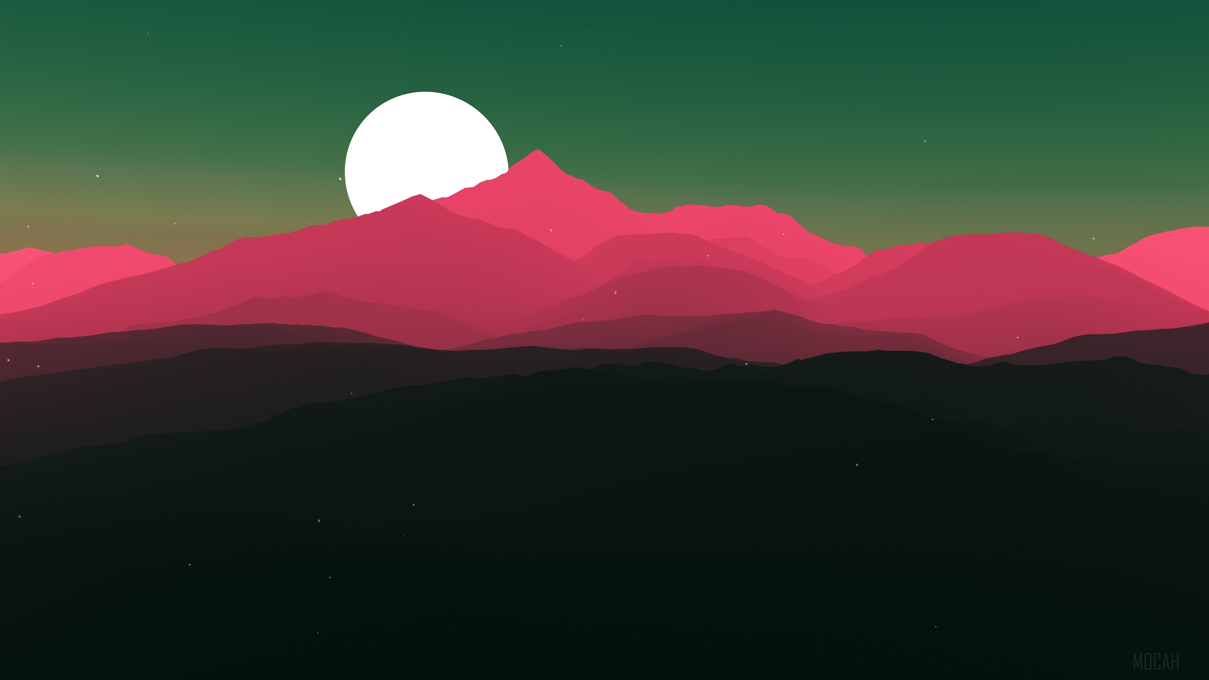 Moon Sun Minimal Artwork 4k Gallery HD Wallpaper