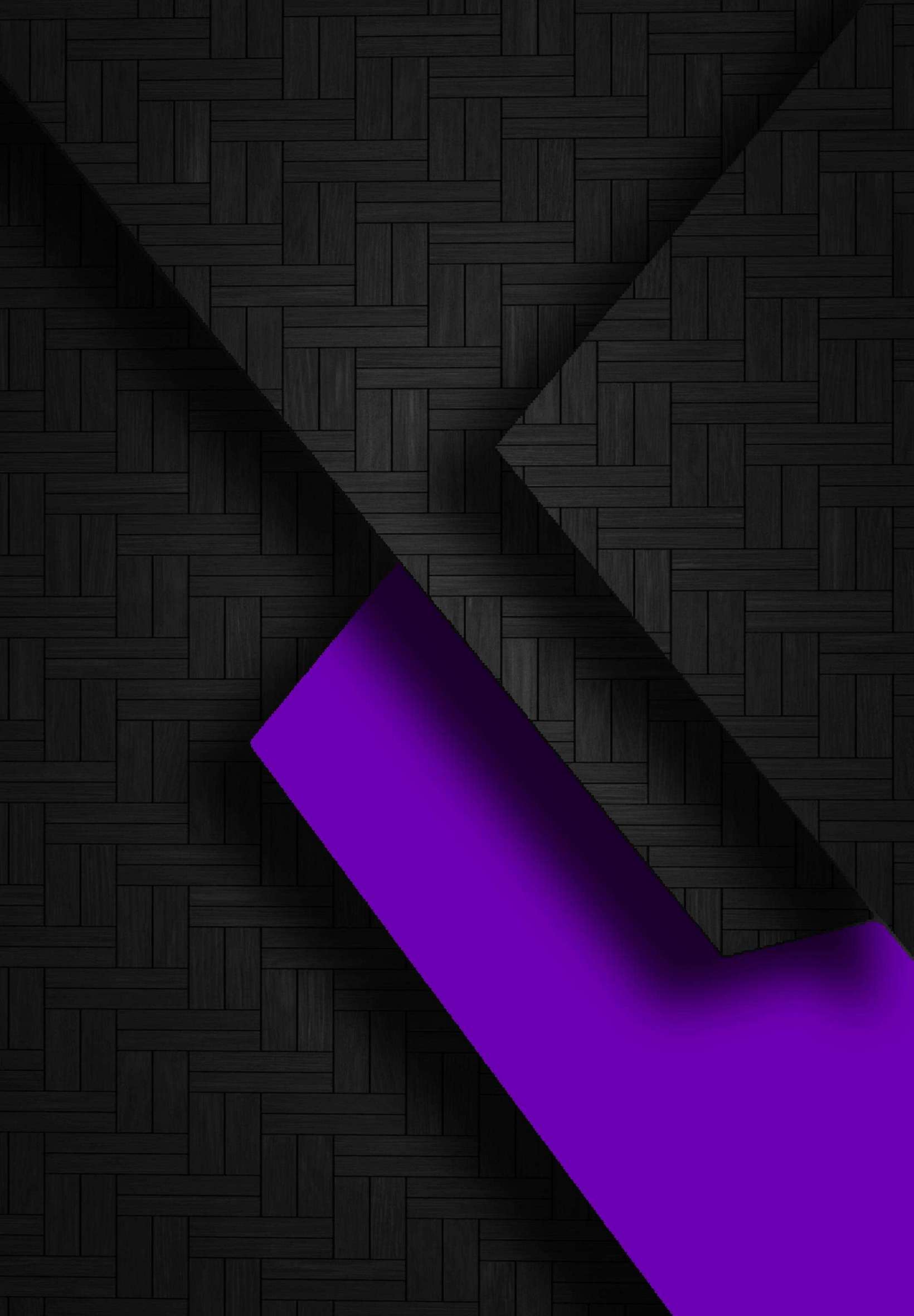 Black & Purple Abstract Shape 4K iPad Wallpaper