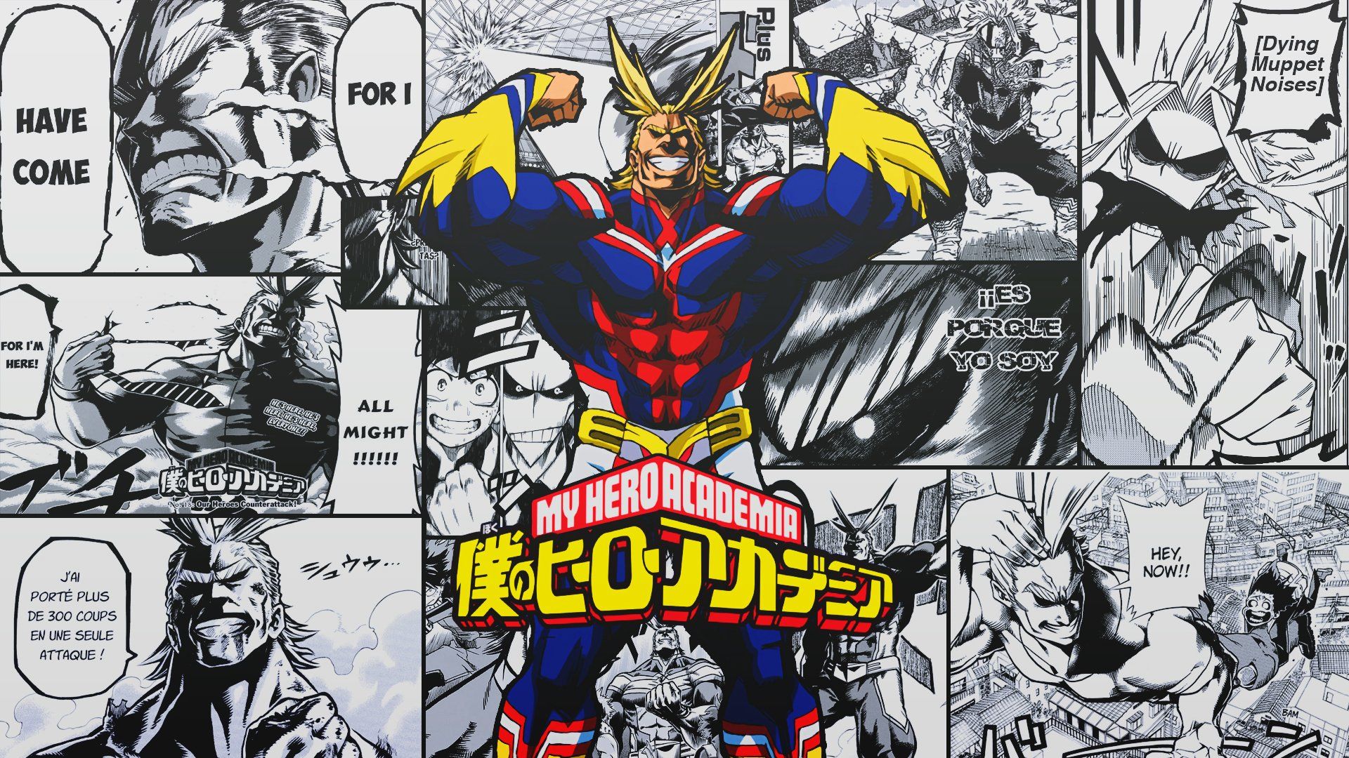 All Might Manga Wallpaper by DinocoZero. Spiderman comic, HD anime wallpaper, Hero wallpaper