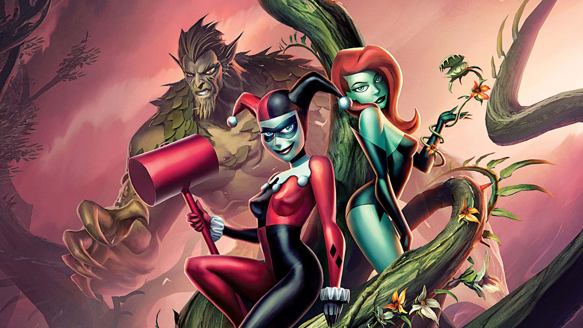 Download Harley Quinn And Poison Ivy Background
