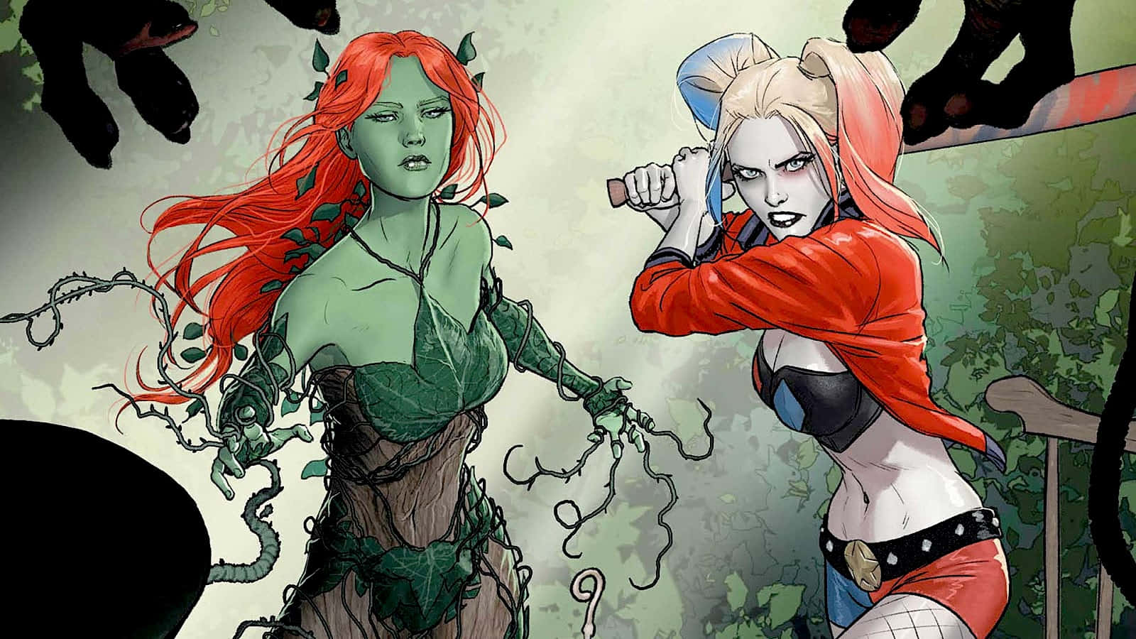 Download Harley Quinn and Poison Ivy: Unstoppable Duo Wallpaper