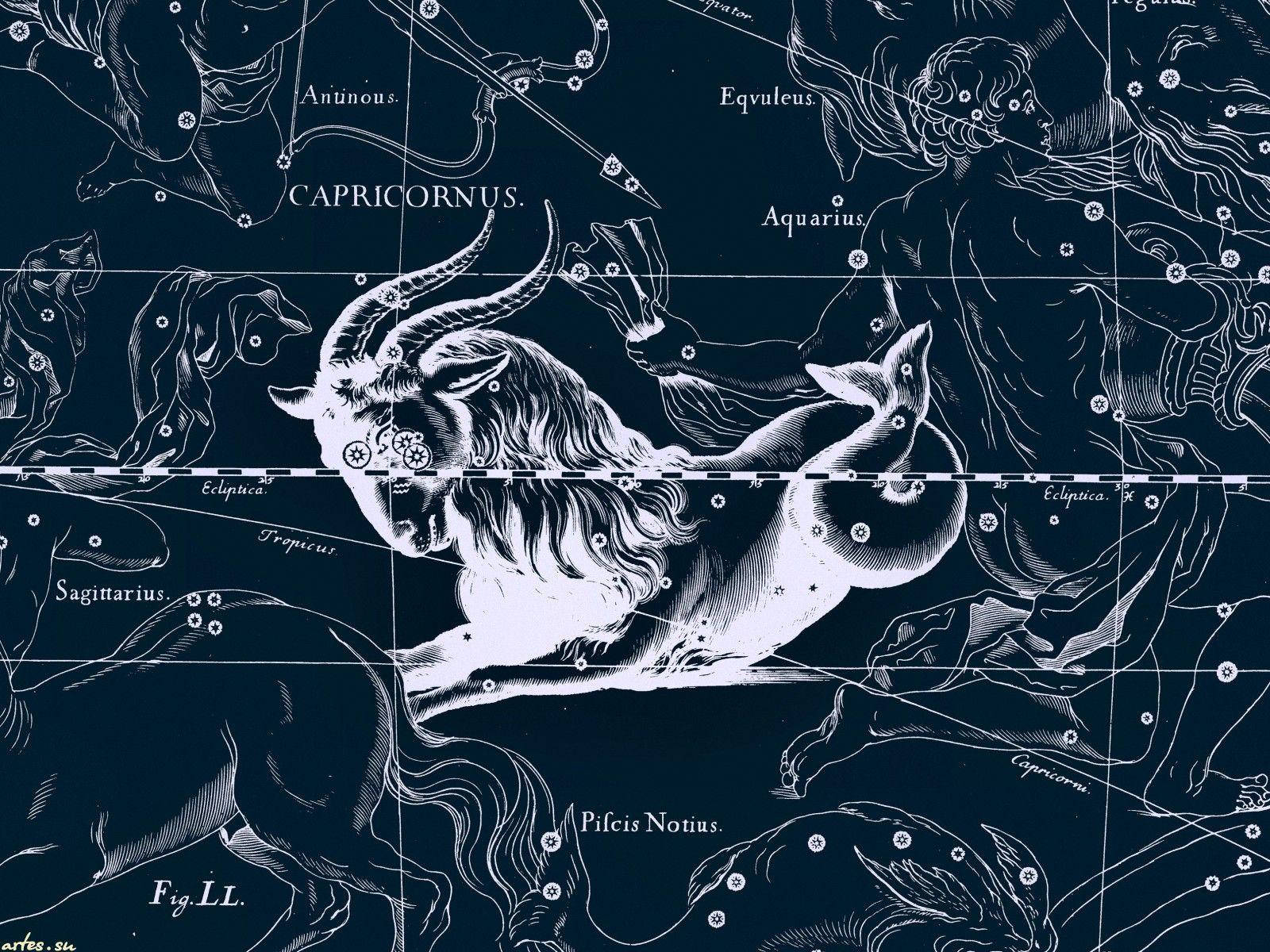 Download Horoscope Map Of Capricorn Wallpaper