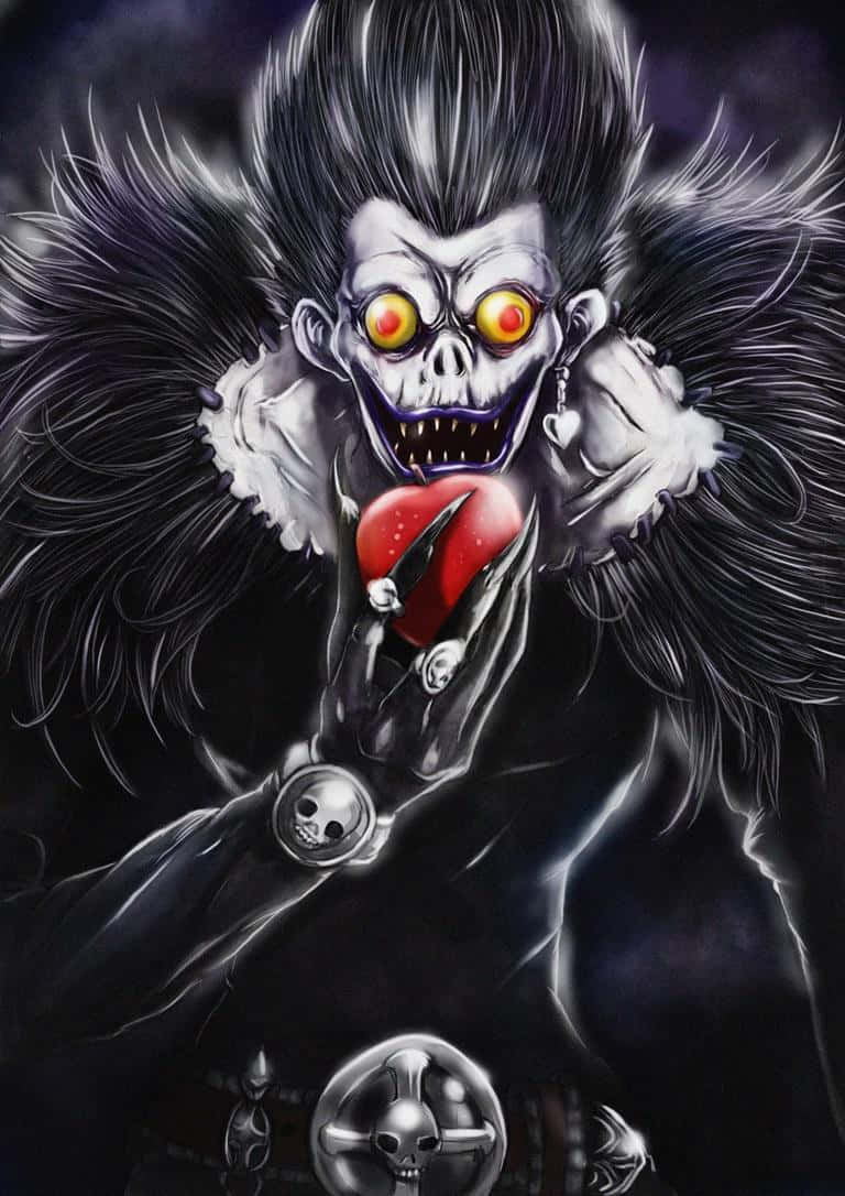 Download A Shinigami Stares Ahead In A Thought Provoking Pose. Wallpaper