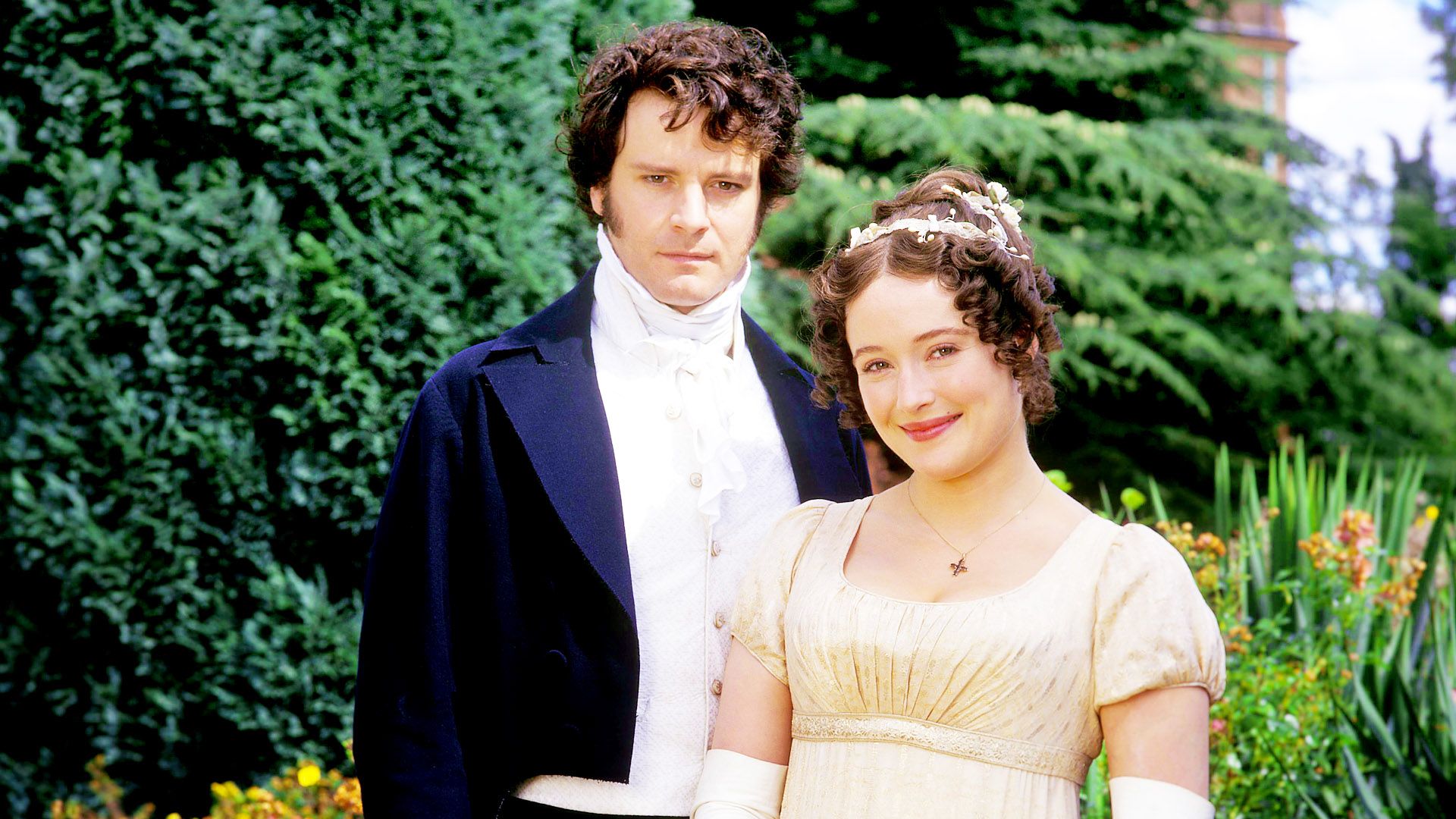 Pride and Prejudice 1995 Wallpaper: Darcy & Lizzie. Pride and prejudice, Pride & prejudice movie, Pride and prejudice adaptations