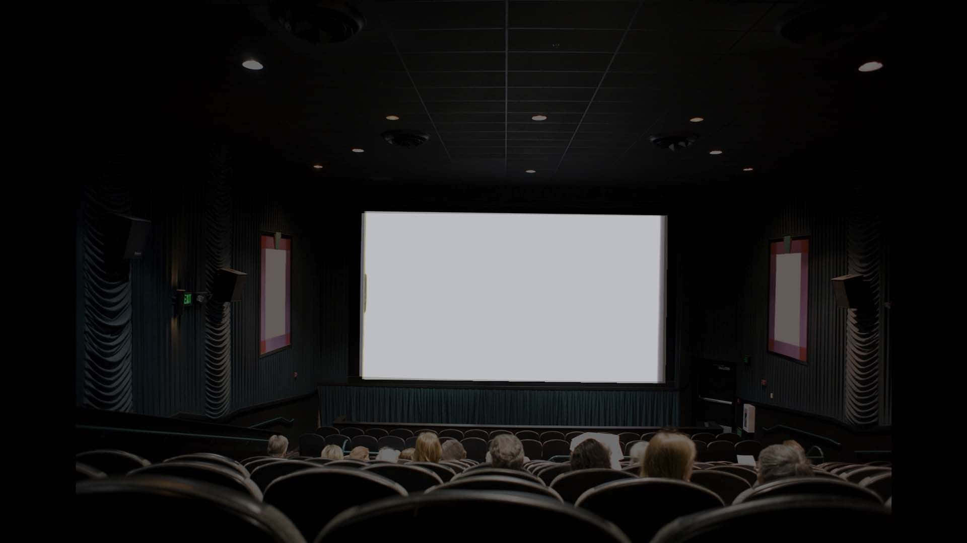 Download Entertainment Black And White Movie Theater Background