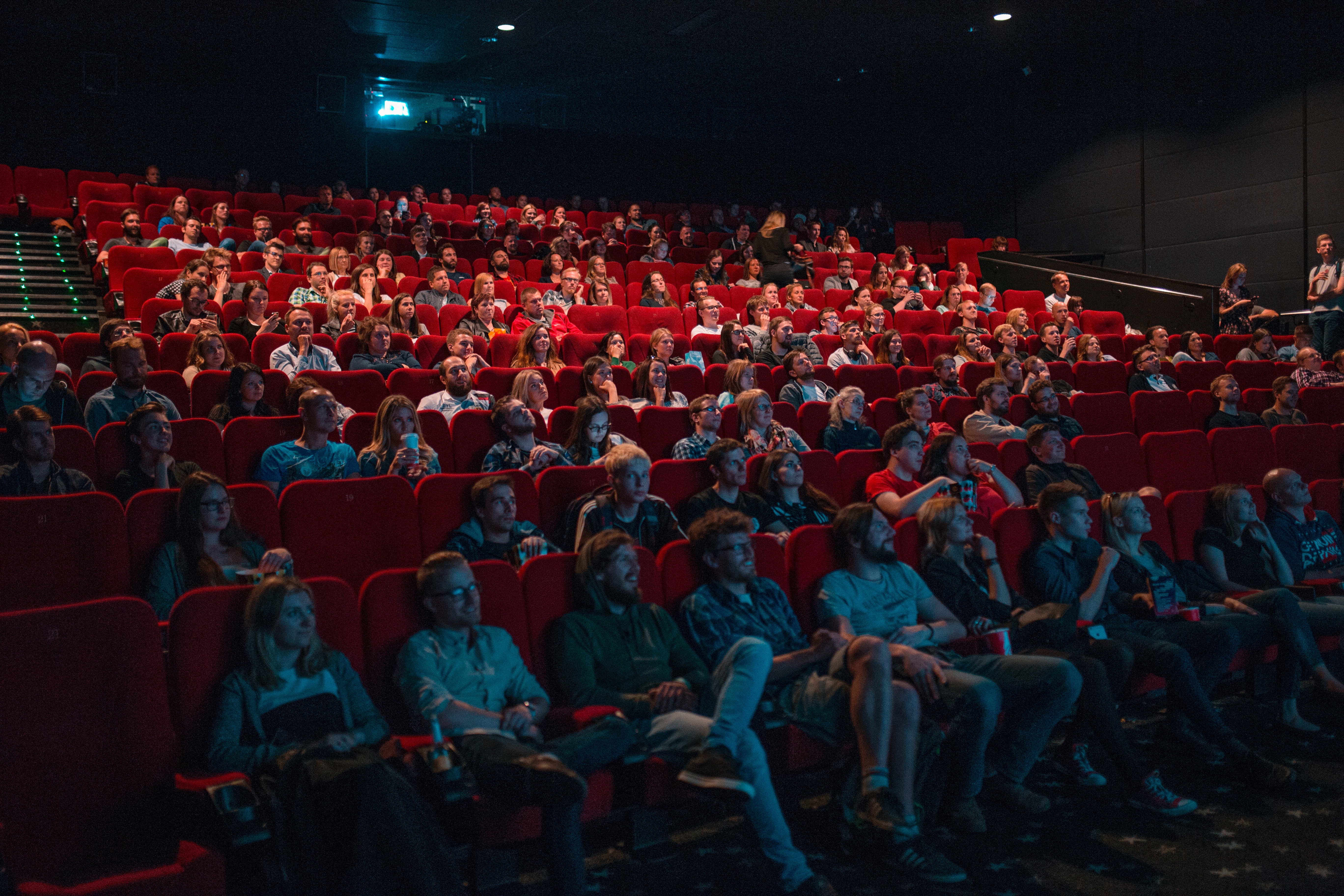 5472x3648 watching film, audience, sitting, movie, small cinema, person, entertain, watching, theatre, people, Public domain image, red, movie theatre, cinema, velvet Gallery HD Wallpaper