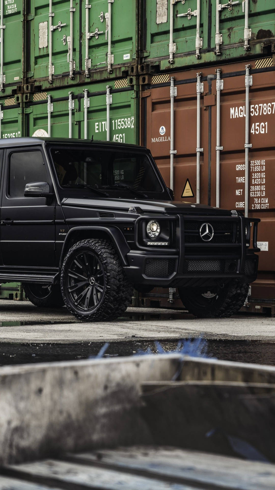 Download Black Mercedes G63 Amg iPhone Wallpaper