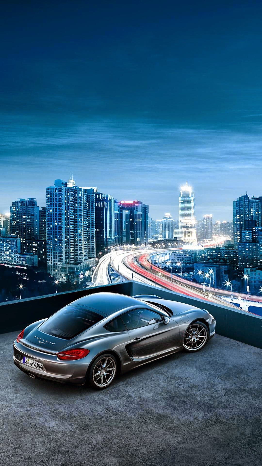 Porsche Cayman City View iPhone 6 Plus HD Wallpaper