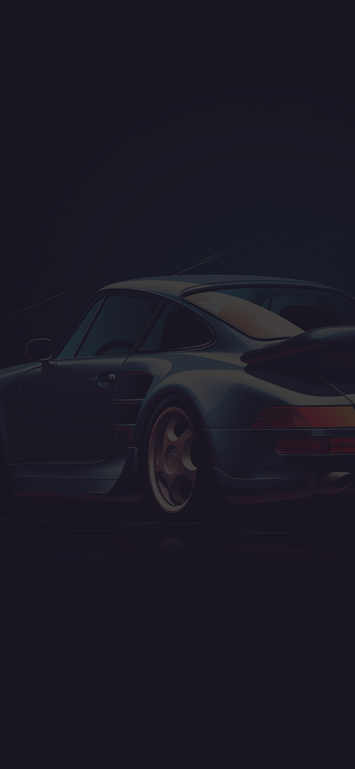 Porsche 930 Dark Wallpaper Wallpaper for iPhone 4k