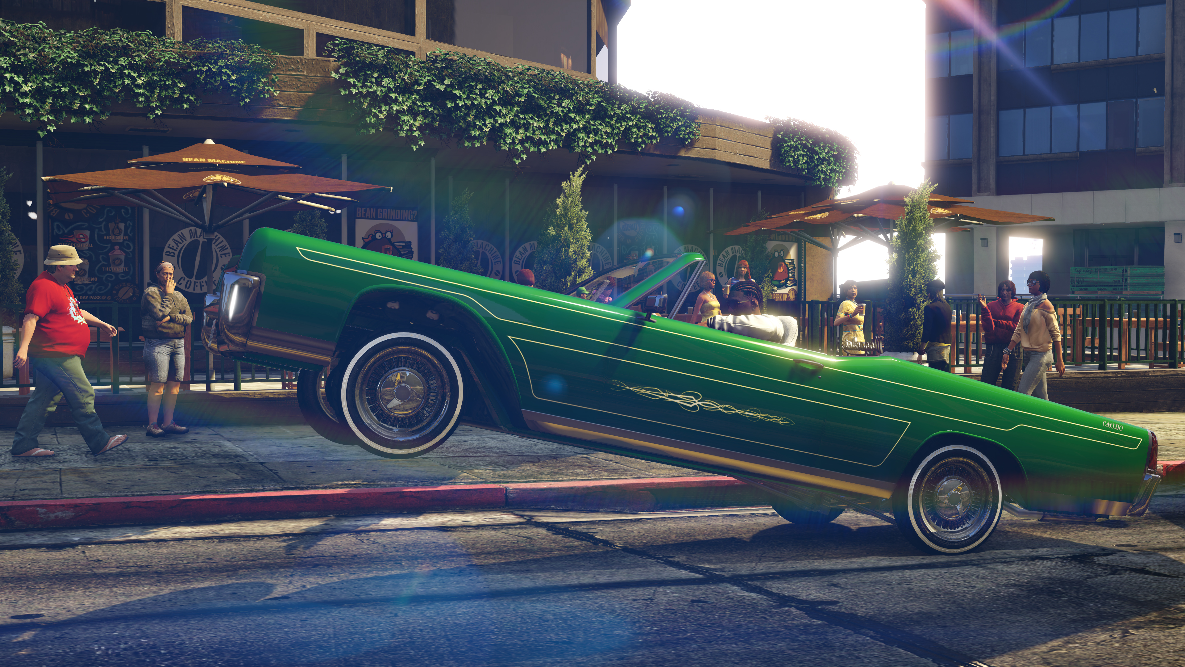 Wallpaper Grand Theft Auto v, Grand Theft Auto Online, Rockstar Games, Lowrider, Playstation 4, Background Free Image