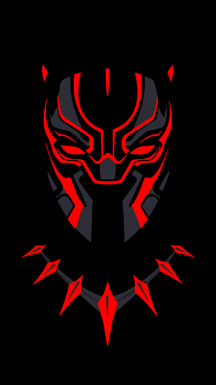 Black Panther Wallpaper 4K, Minimal art, Marvel Superheroes