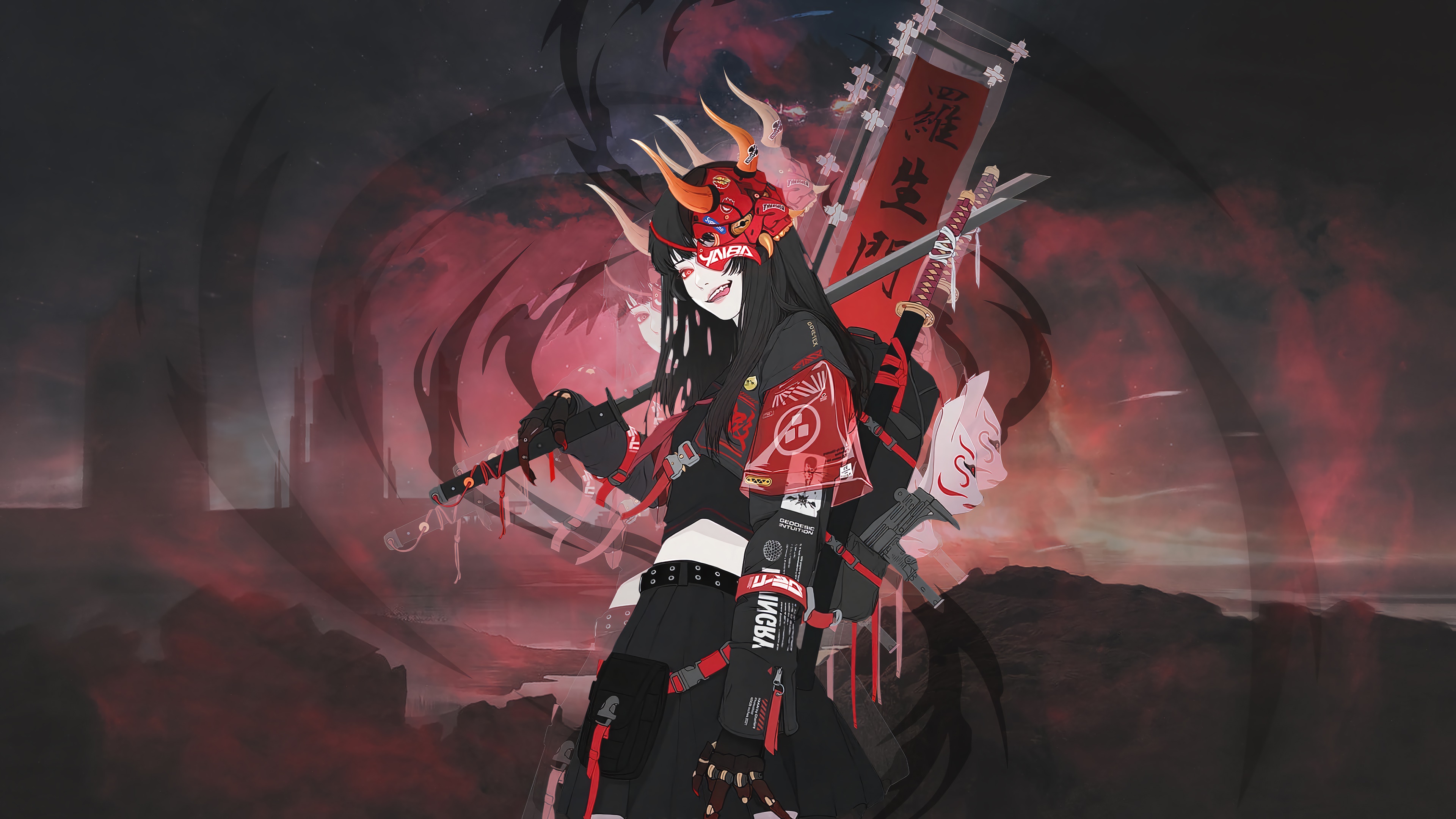 An Anime Samurai Poster , AI Generative Stock Illustration - Illustration  of fantasy, bushido: 275149909