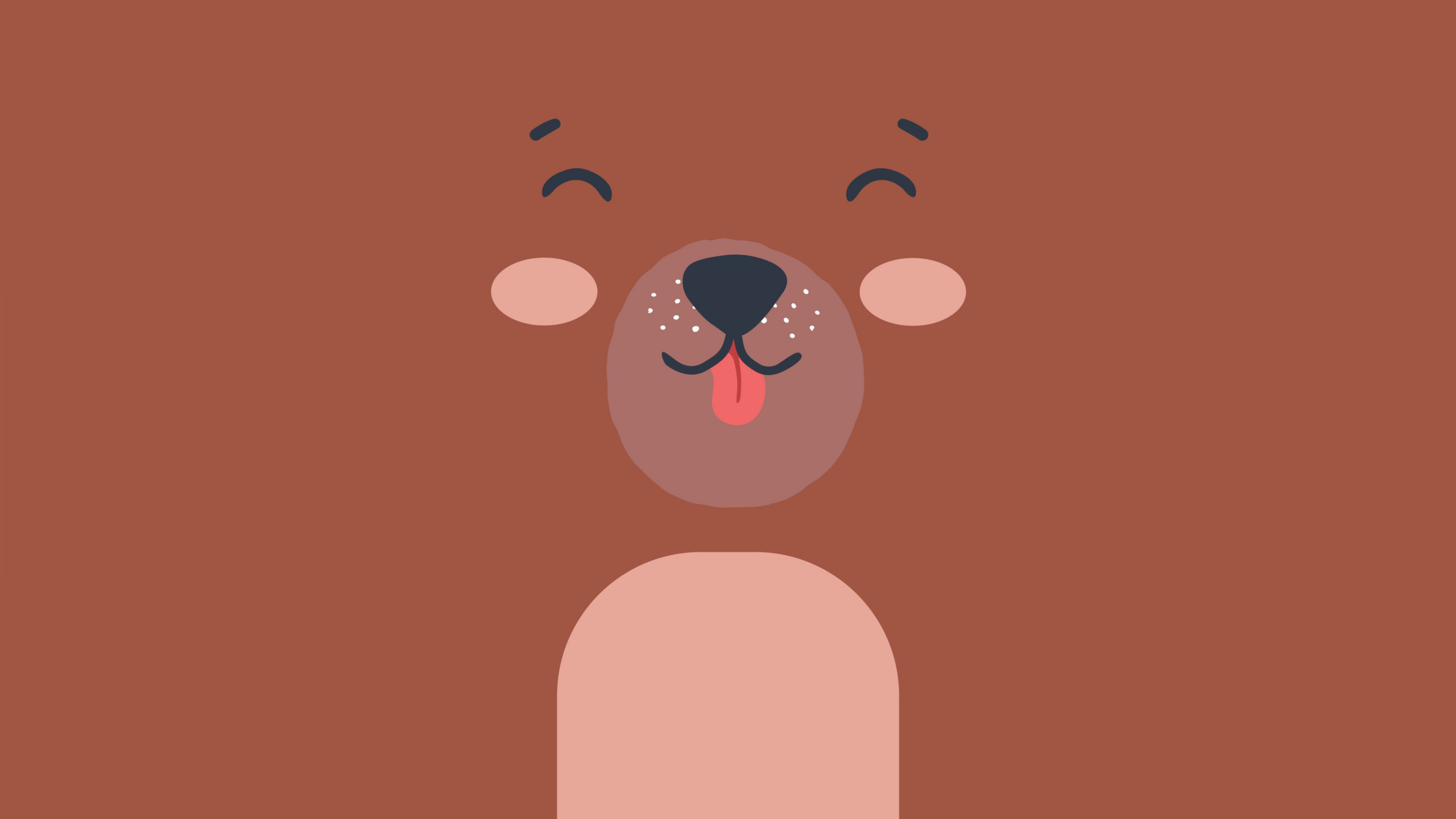 Cute Bear Wallpaper 4K, Brown aesthetic
