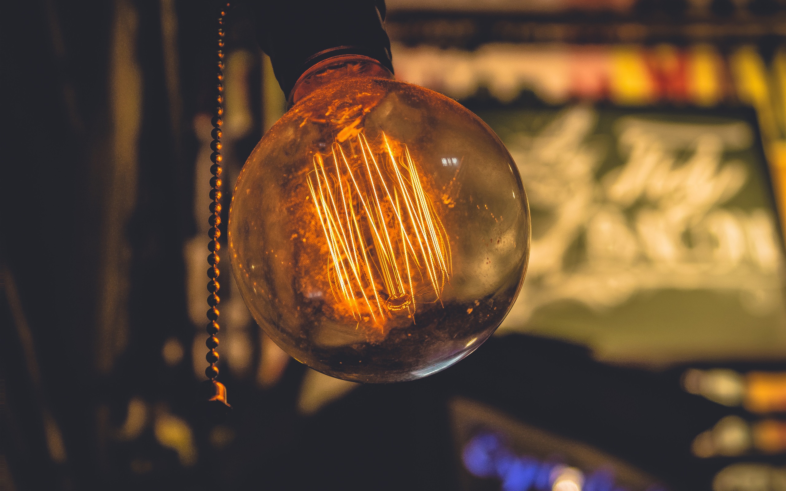 Wallpaper Lamp lighting, warm light 3840x2160 UHD 4K Picture, Image