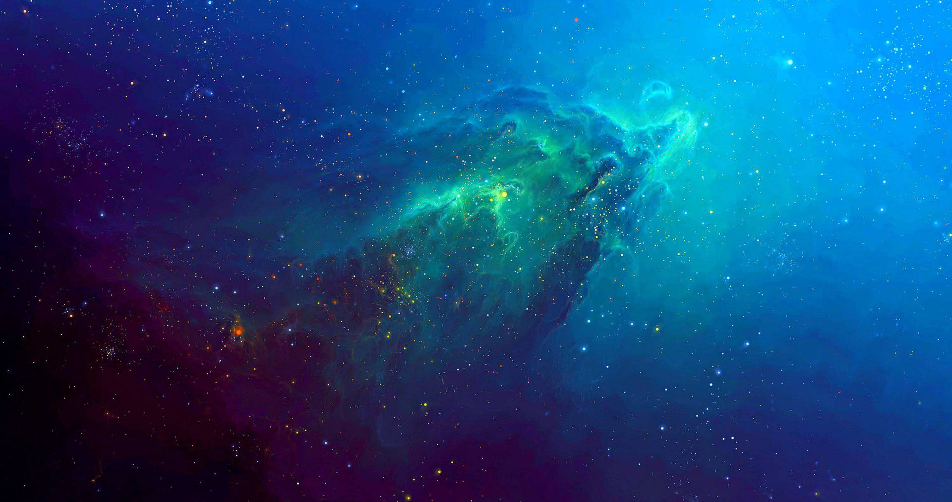 Download Blue 4k Space Nebula HD Wallpaper