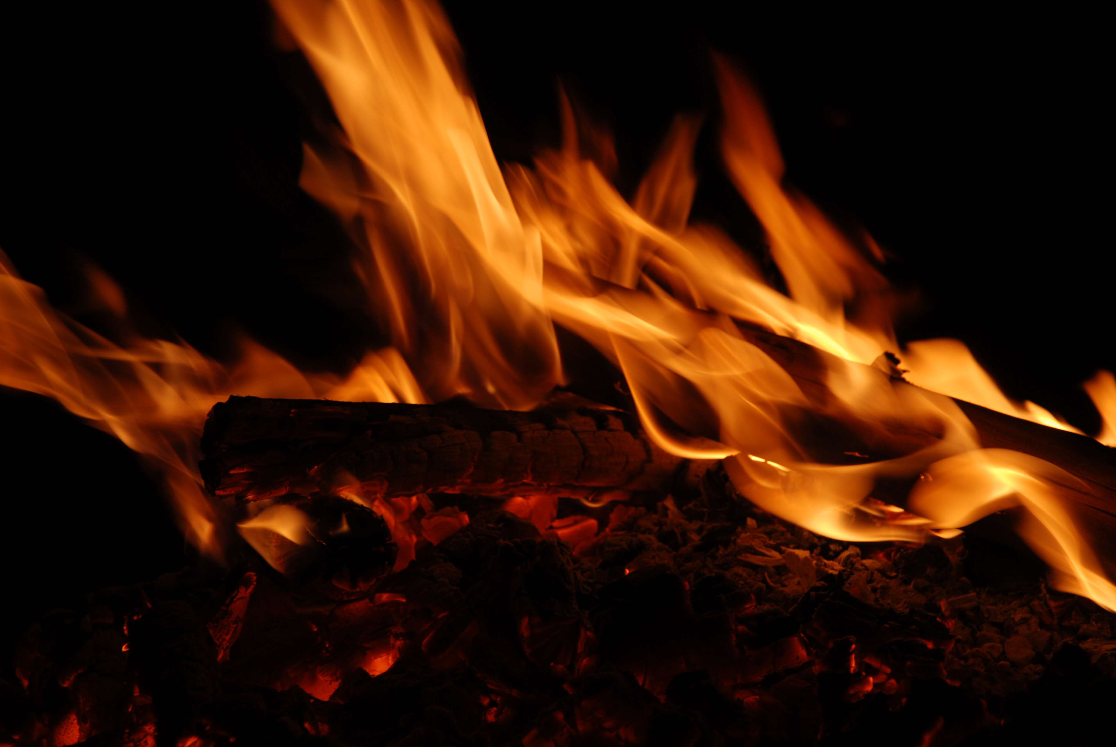 campfire, dark, fire, hot, orange, warm 4k Gallery HD Wallpaper