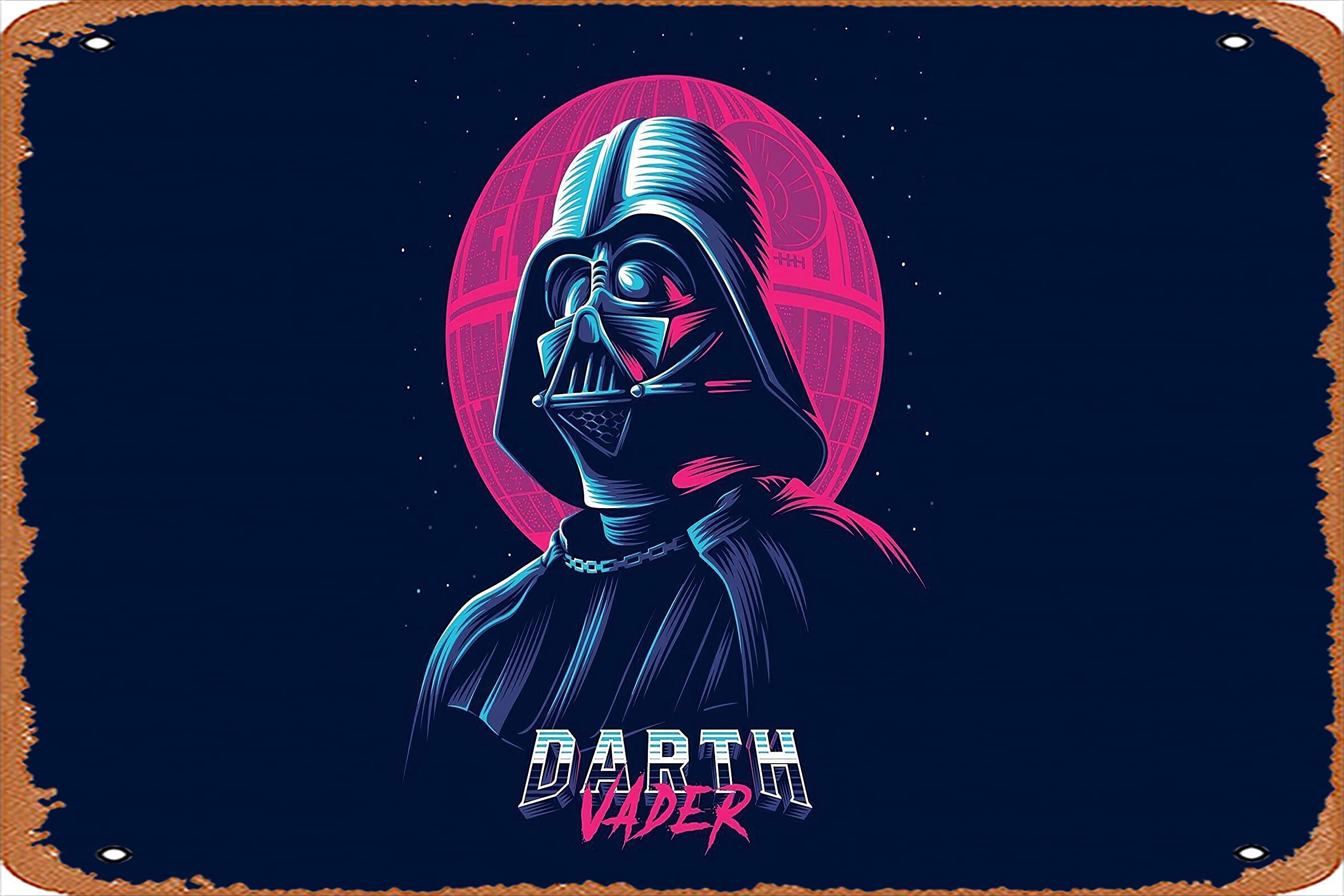 Darth Vader Minimalist Art, HD Artist, 4k Wallpaper, Image, Background, Photo and Picture Vintage Funny Garage Man Cave Metal Sign 8 x 12 inches, Home & Kitchen