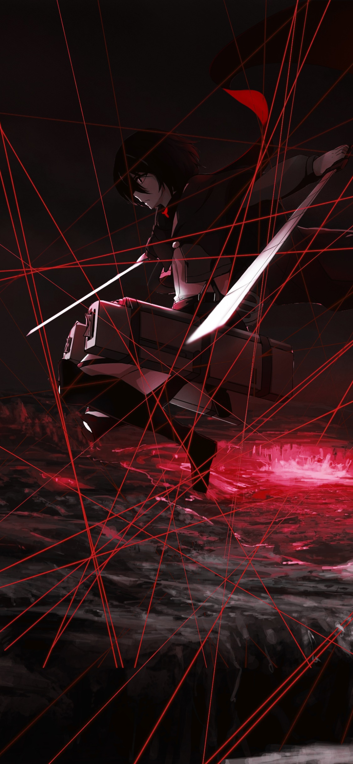 Wallpaper / Anime Attack On Titan Phone Wallpaper, Mikasa Ackerman, 1125x2436 free download