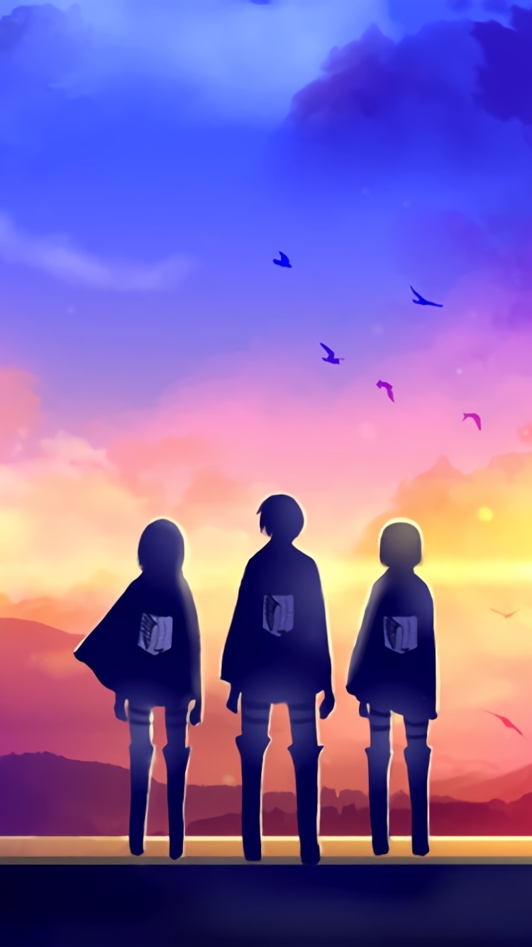Wallpaper / Anime Attack On Titan Phone Wallpaper, Eren Yeager, Armin Arlert, Shingeki No Kyojin, Mikasa Ackerman, 750x1334 free download