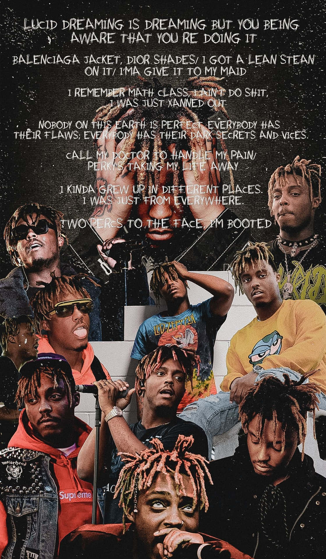 Download Xxxtentacion And Juice Wrld Lyric Portrait Wallpaper