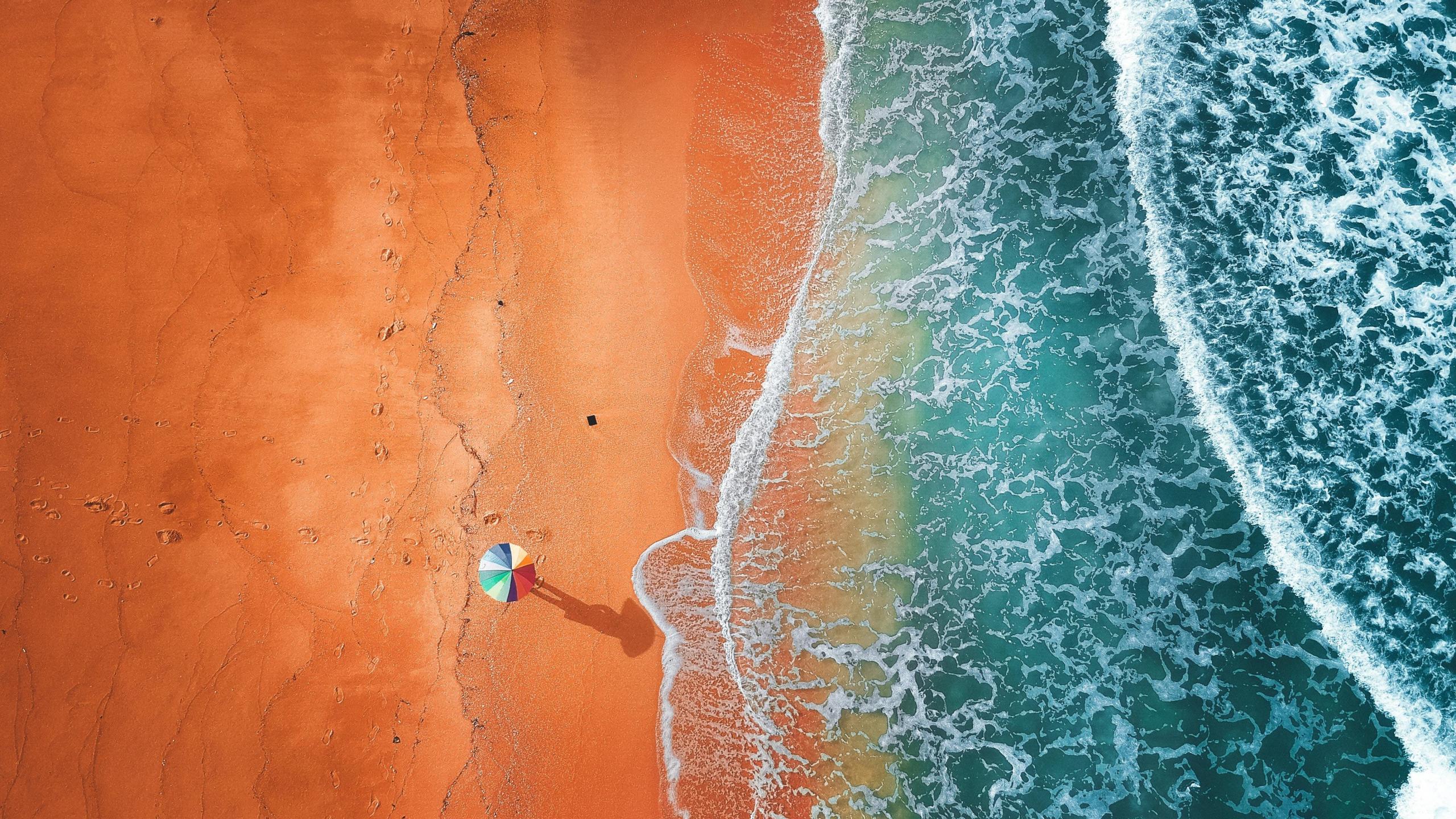 Beach Drone Wallpaper