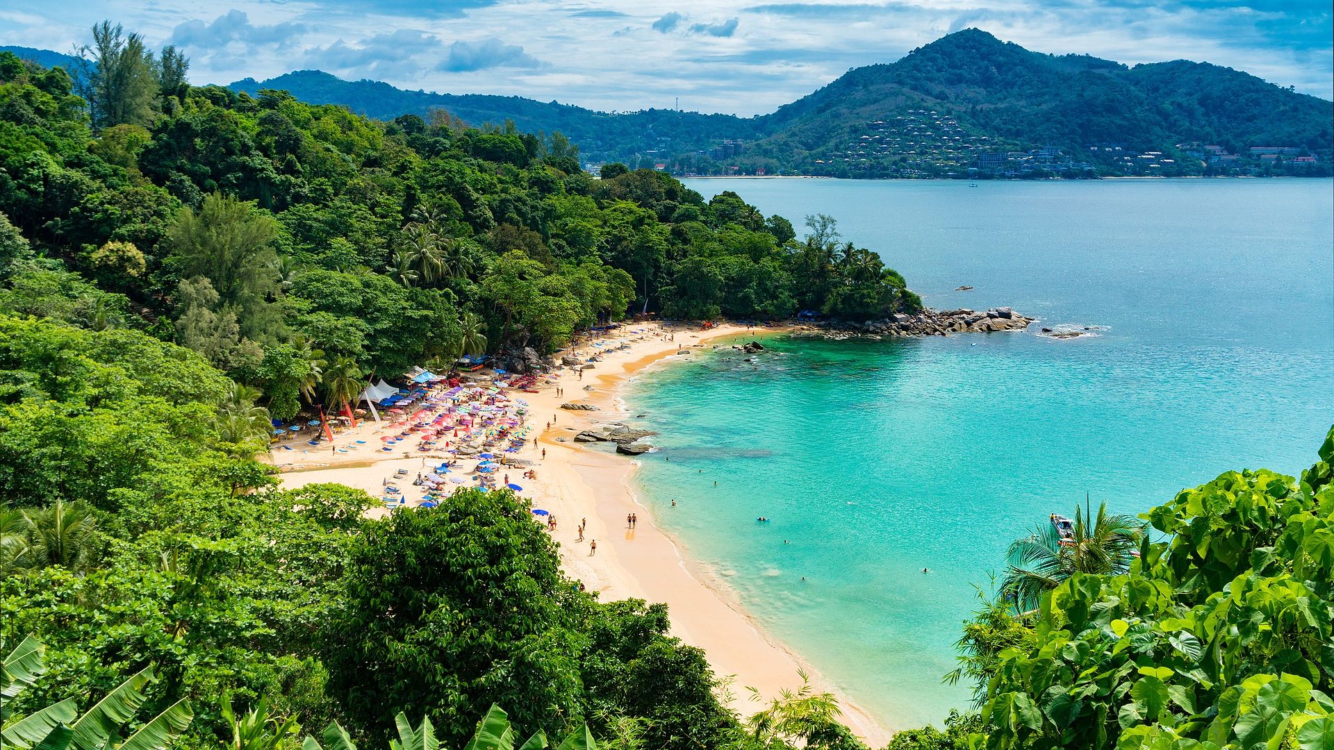 Desktop Wallpaper Thailand, Tropical Beach, Nature, Summer, HD Image, Picture, Background, Wv86sv