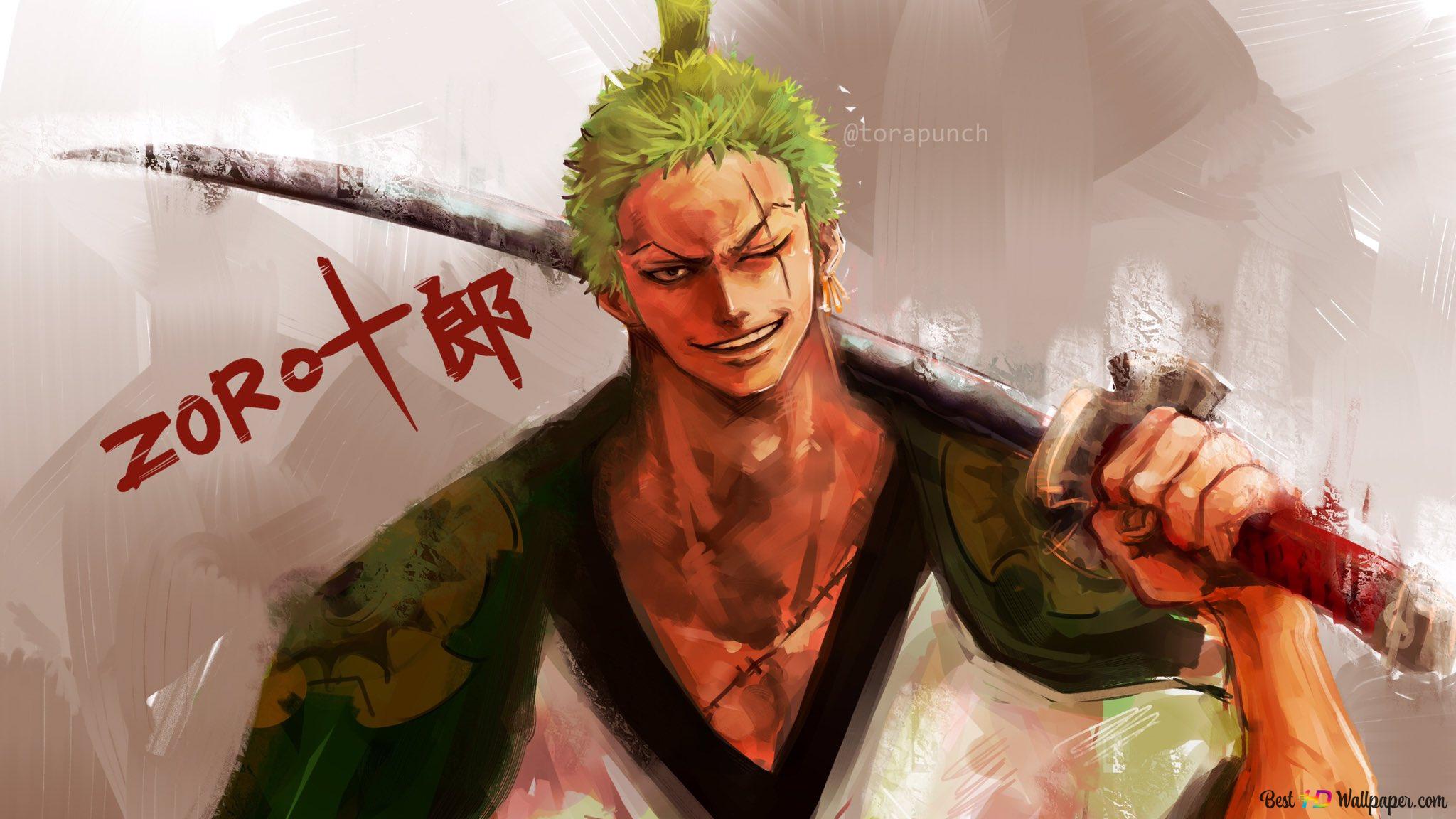 Roronoa Zoro (One Piece) 2K wallpaper download