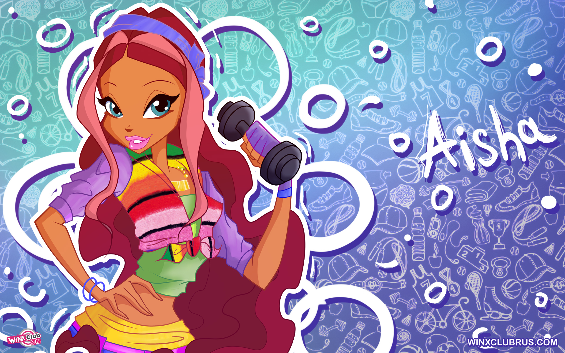 Winx Club new bright and colorful wallpaper with lots of transformations and styles