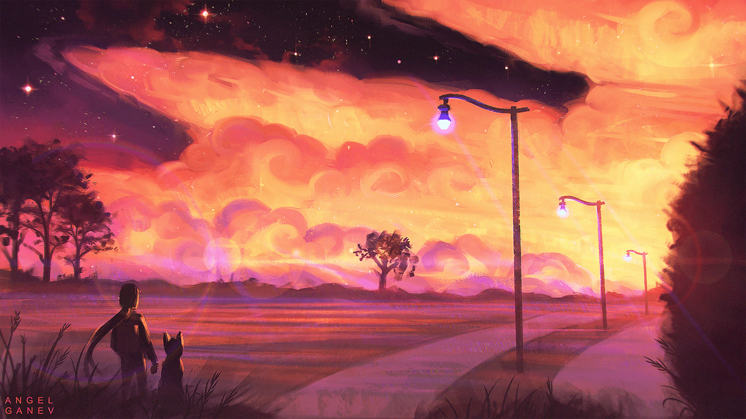 Lofi Gif Wallpaper - Anime wallpaper, Anime scenery wallpaper, Anime wallpaper 1920x1080