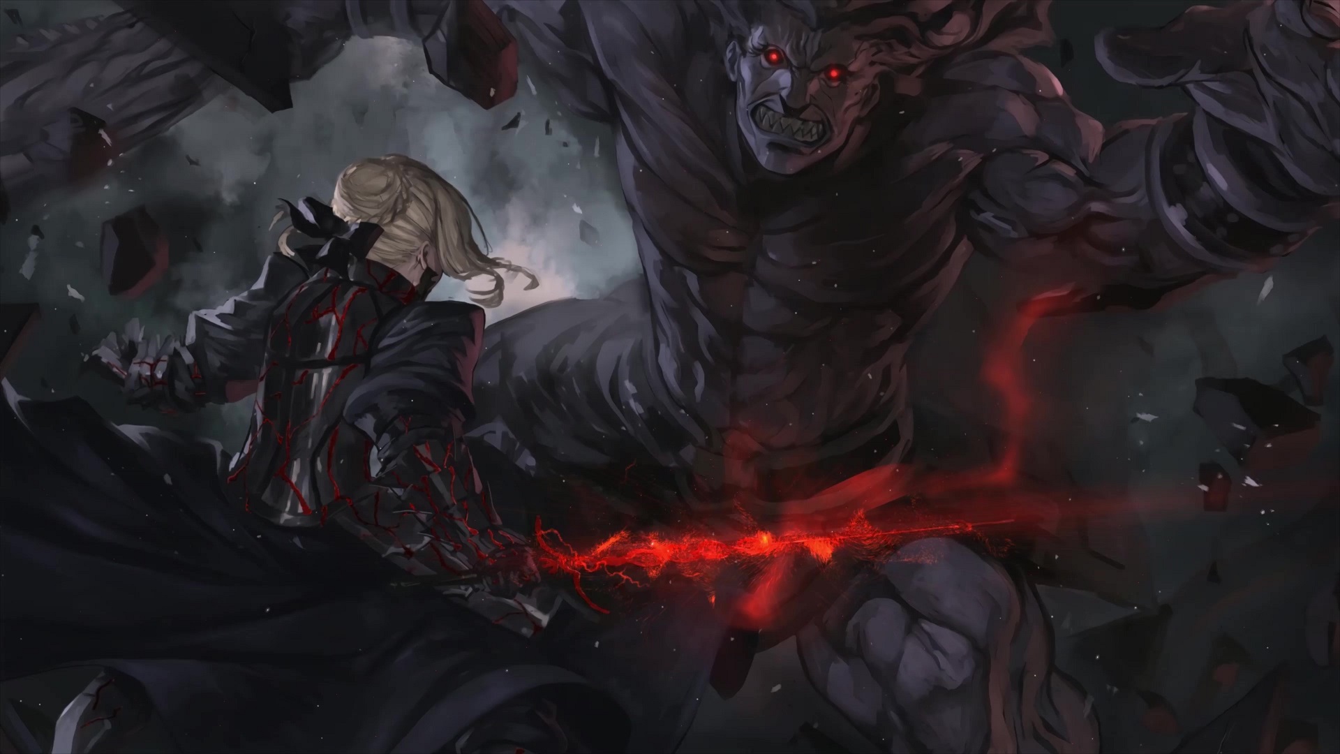 Saber Alter Vs Berserker Fate Stay Night: Heaven's Feel II. Lost Butterfly Live Wallpaper