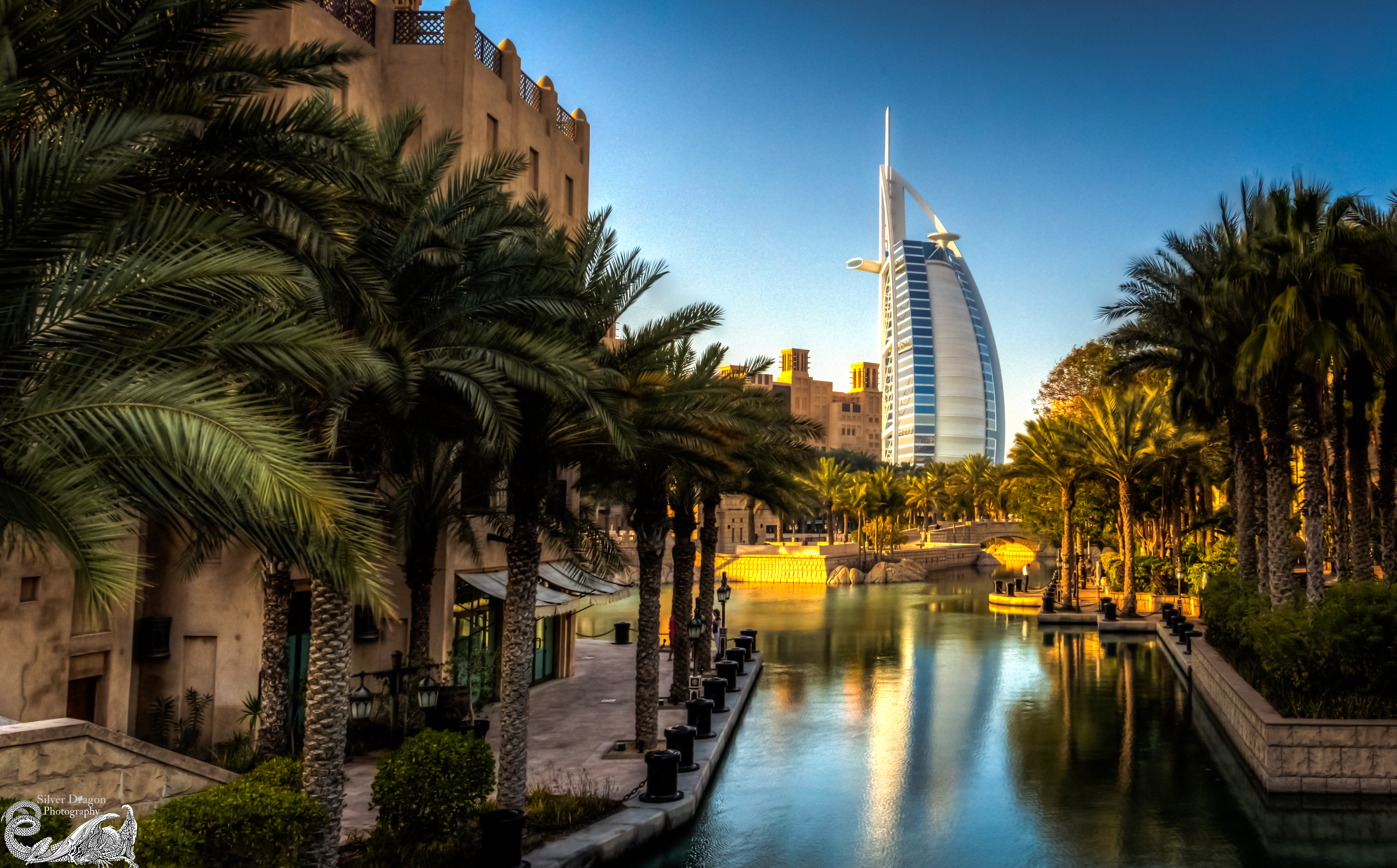 Wallpaper, reflection, hotel, Dubai, day, clear, arab, burjalarab, sail, burj 5595x3478