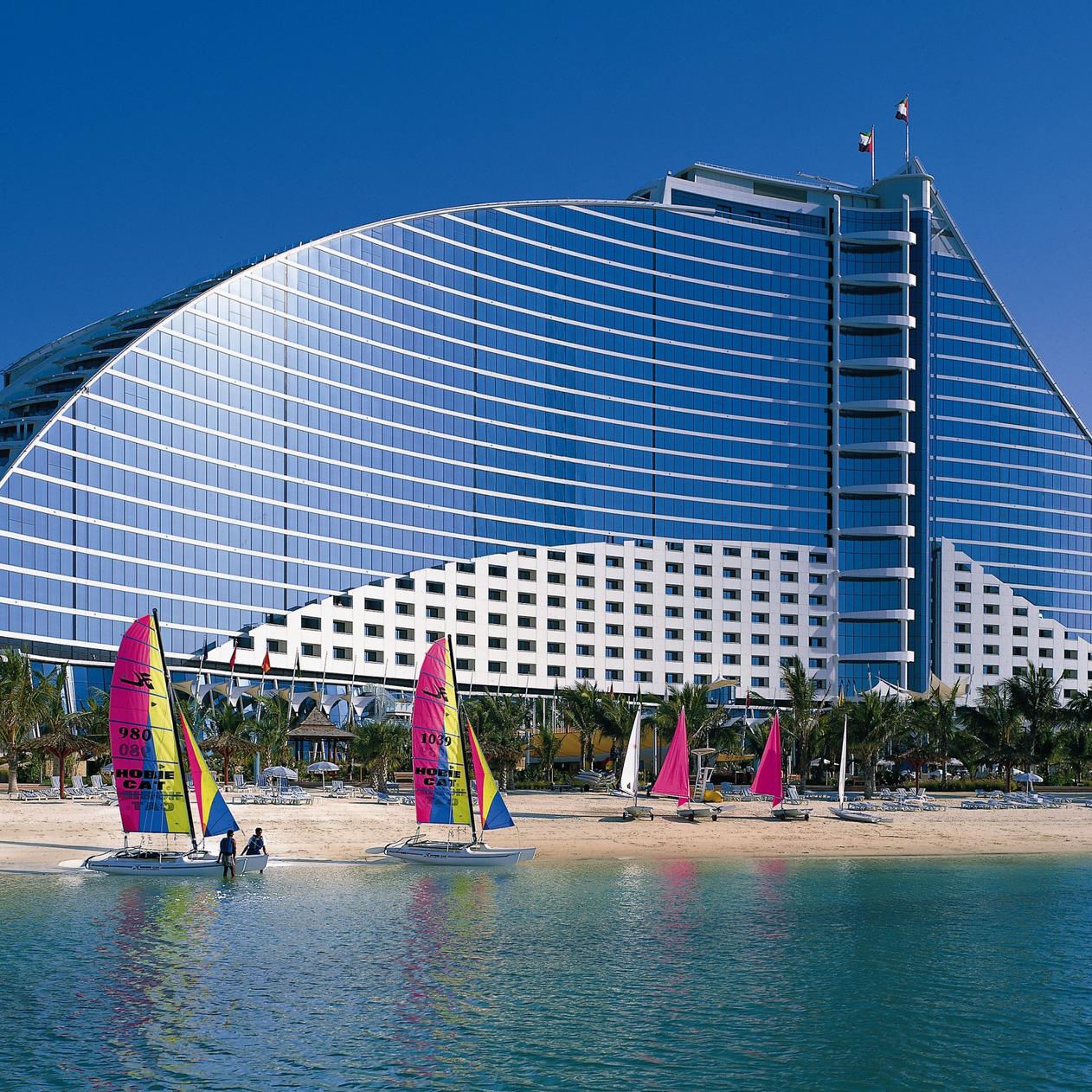 Jumeirah hotel on the beach from Dubai