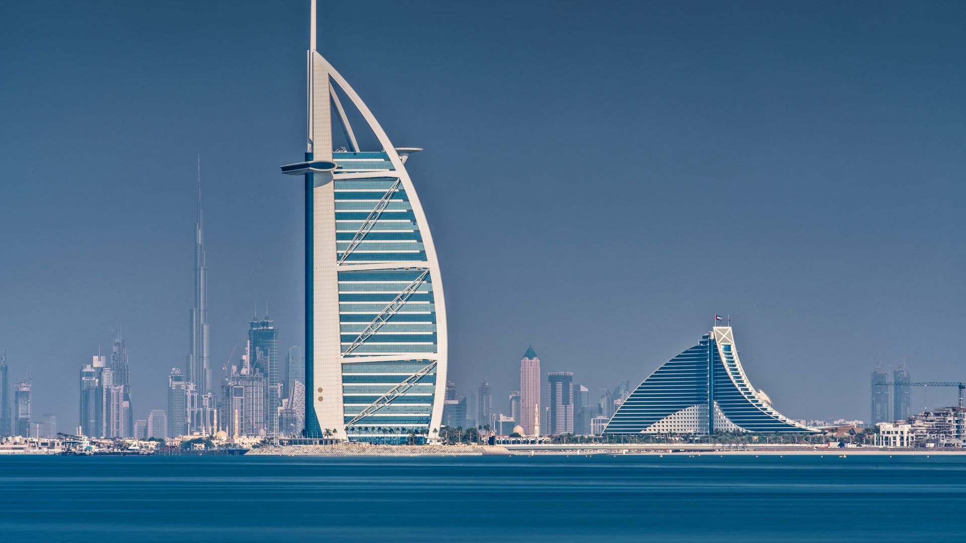 Desktop Wallpaper Hotel Burj Al Arab, Dubai City, HD Image, Picture, Background, Byrstj