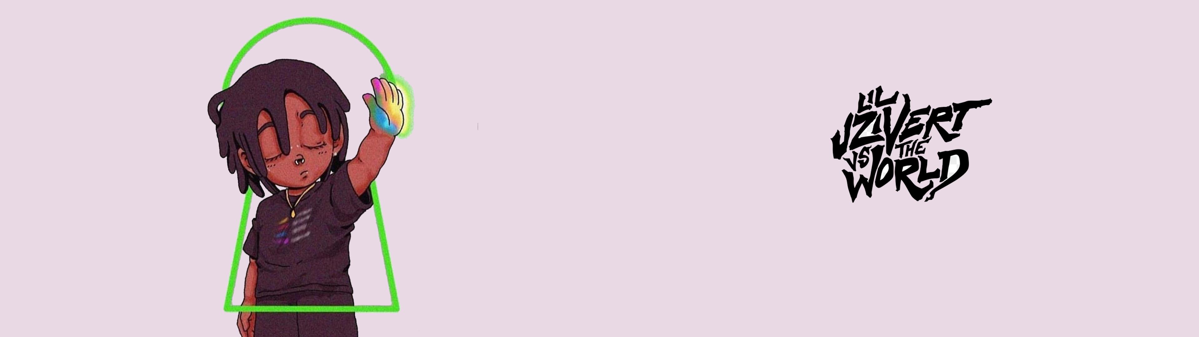 Clean lil uzi vert duel desktop wallpaper 3840 x 1080