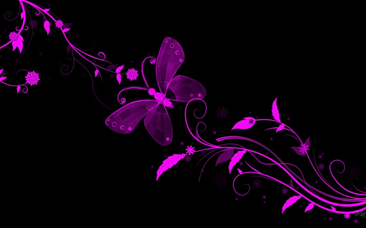 Black and Purple Wallpaper
