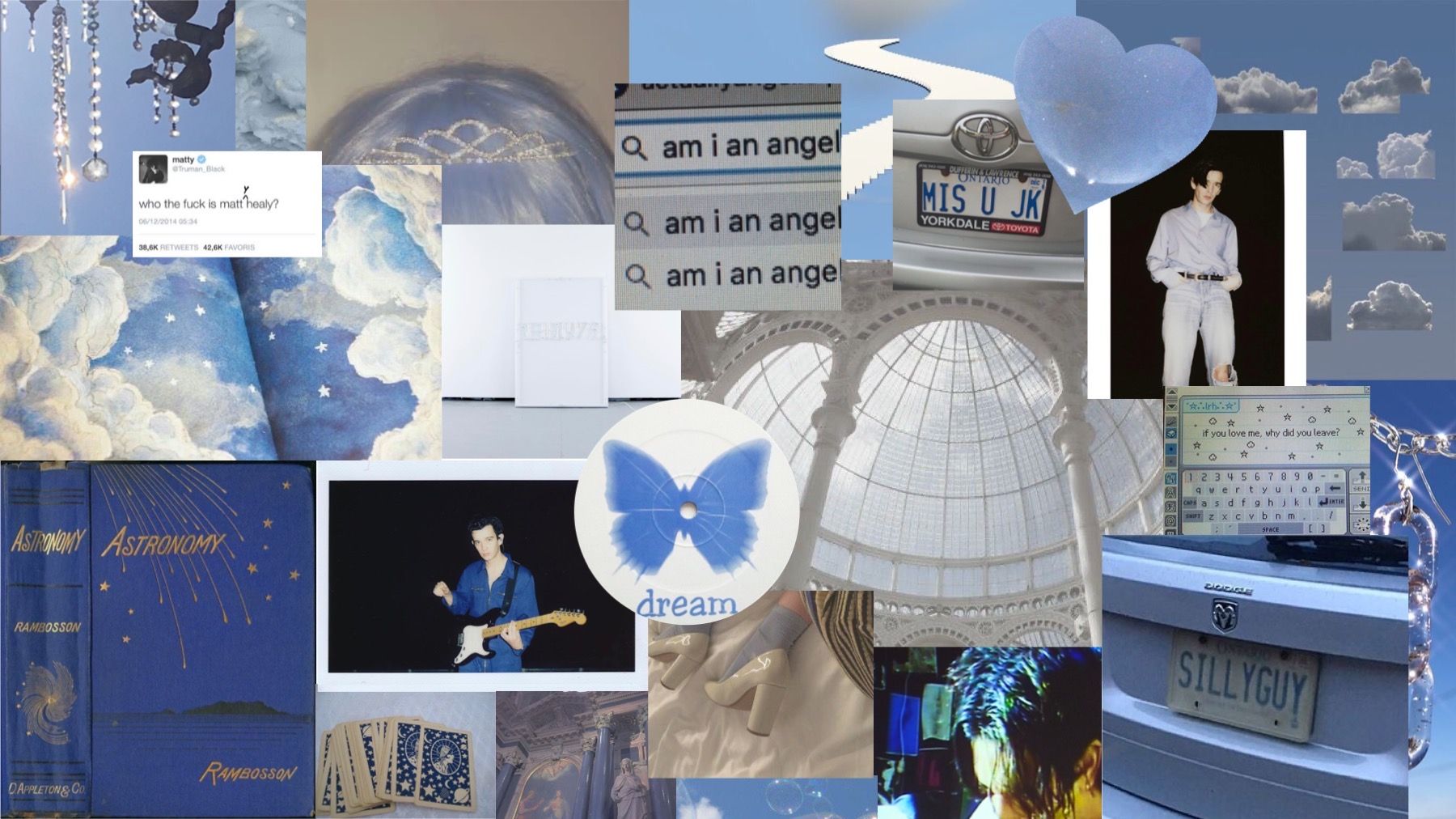 angelic blue aesthetic desktop wallpaper x. Desain powerpoint, Gambar mata kartun, Gambar