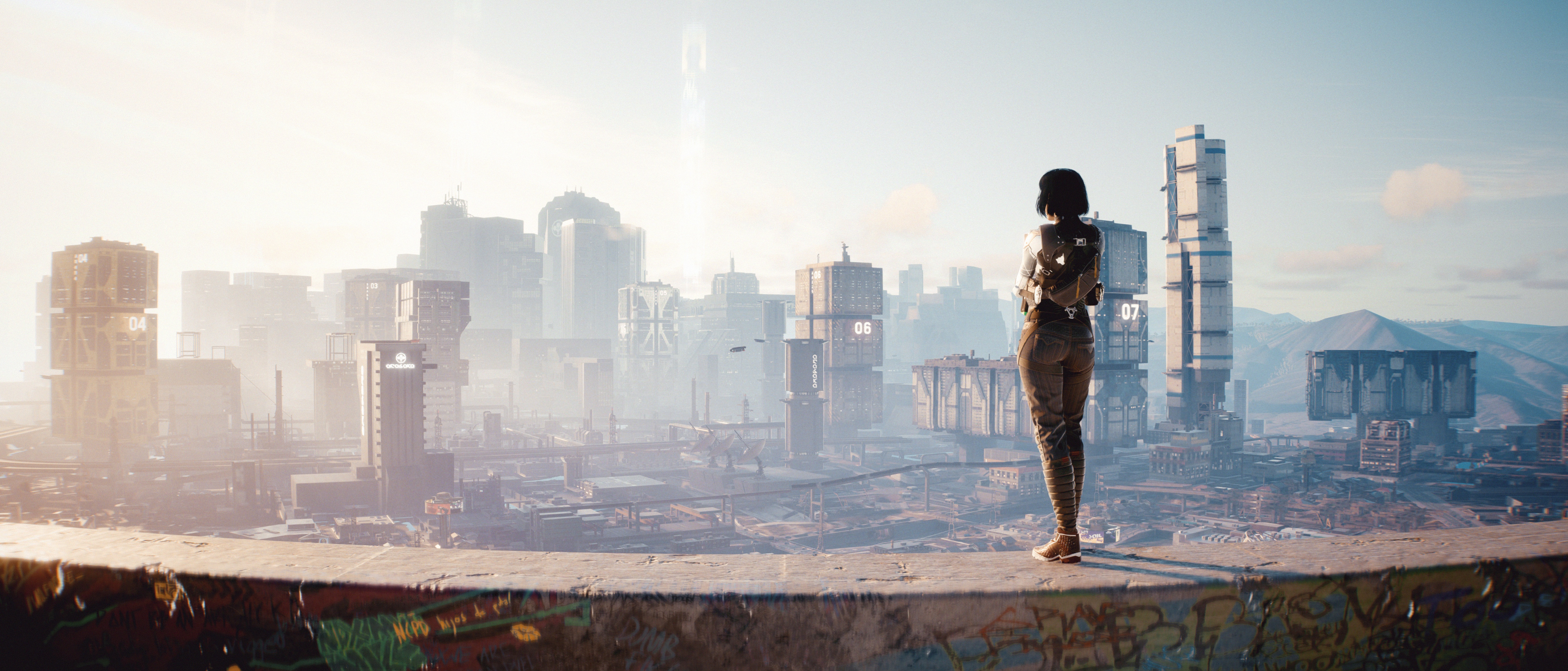 Night City (Cyberpunk 2077) HD Wallpaper and Background