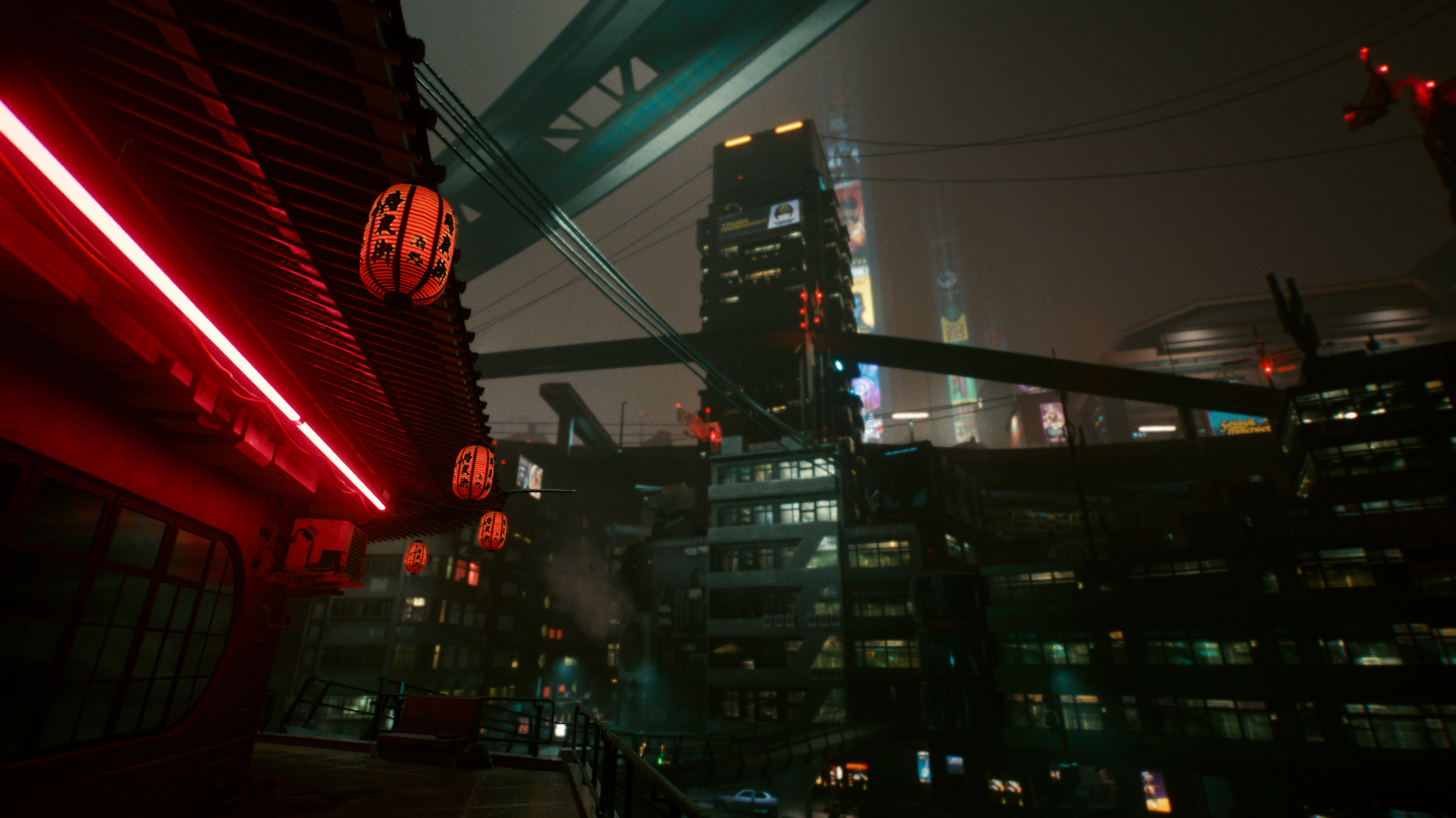 Wallpaper, Cyberpunk 2077, CD Projekt RED, nightcity, screen shot 1920x1080